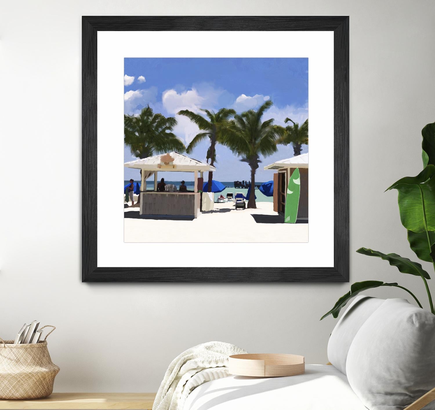 Key West Cabana I by Rick Novak on GIANT ART - green tropical