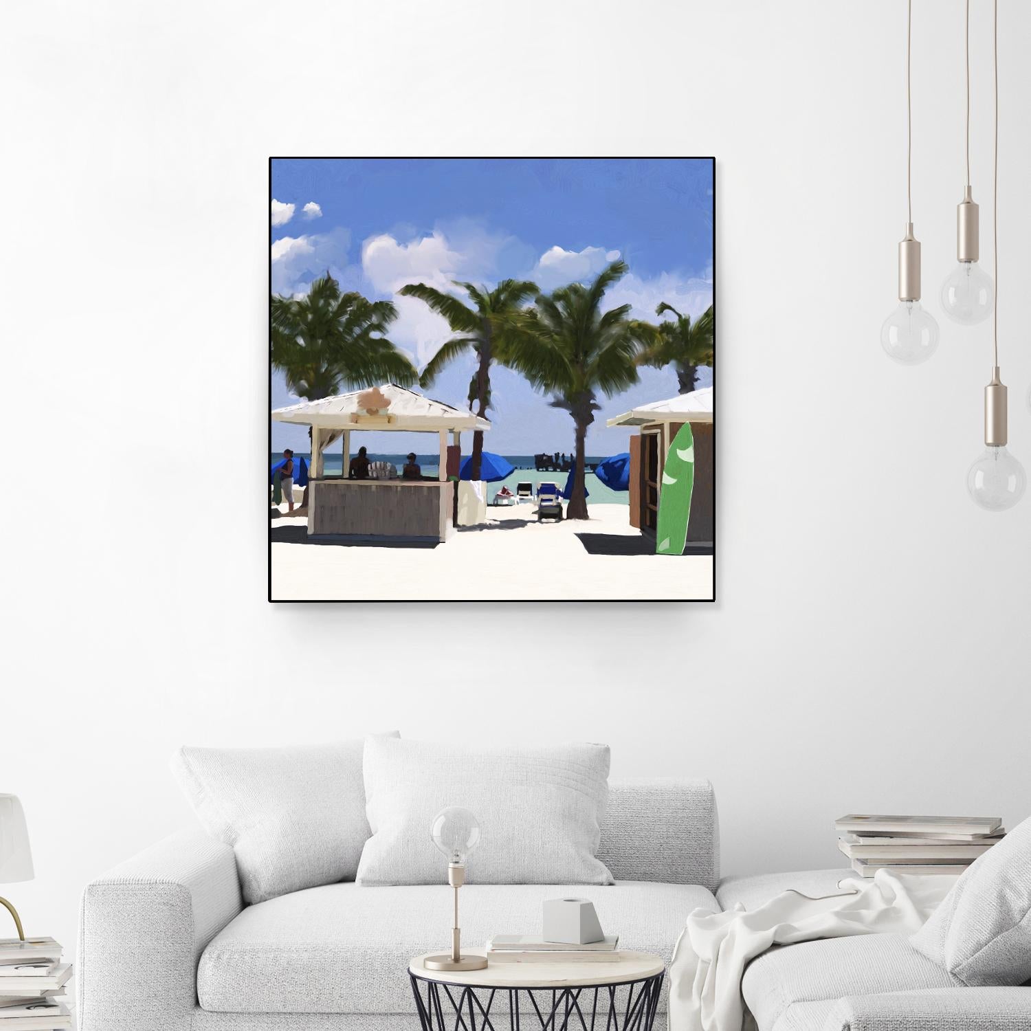 Key West Cabana I by Rick Novak on GIANT ART - green tropical