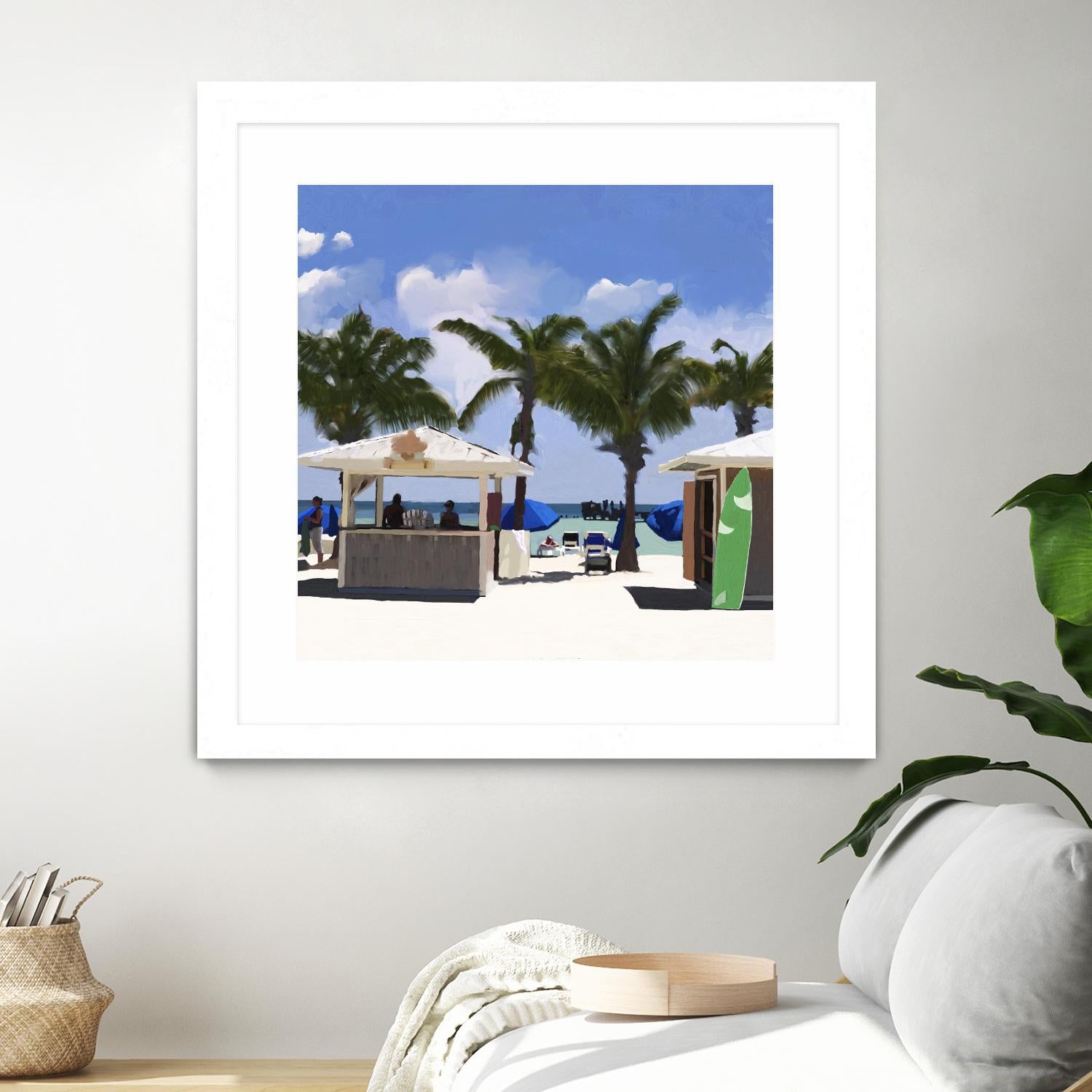 Key West Cabana I by Rick Novak on GIANT ART - green tropical