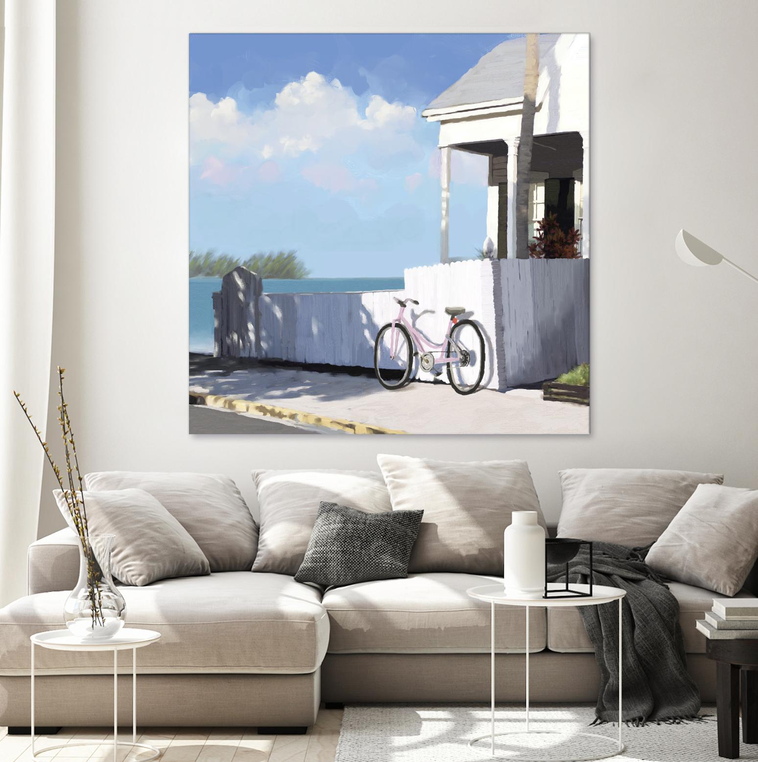 Key West Cabana II by Rick Novak on GIANT ART - white tropical