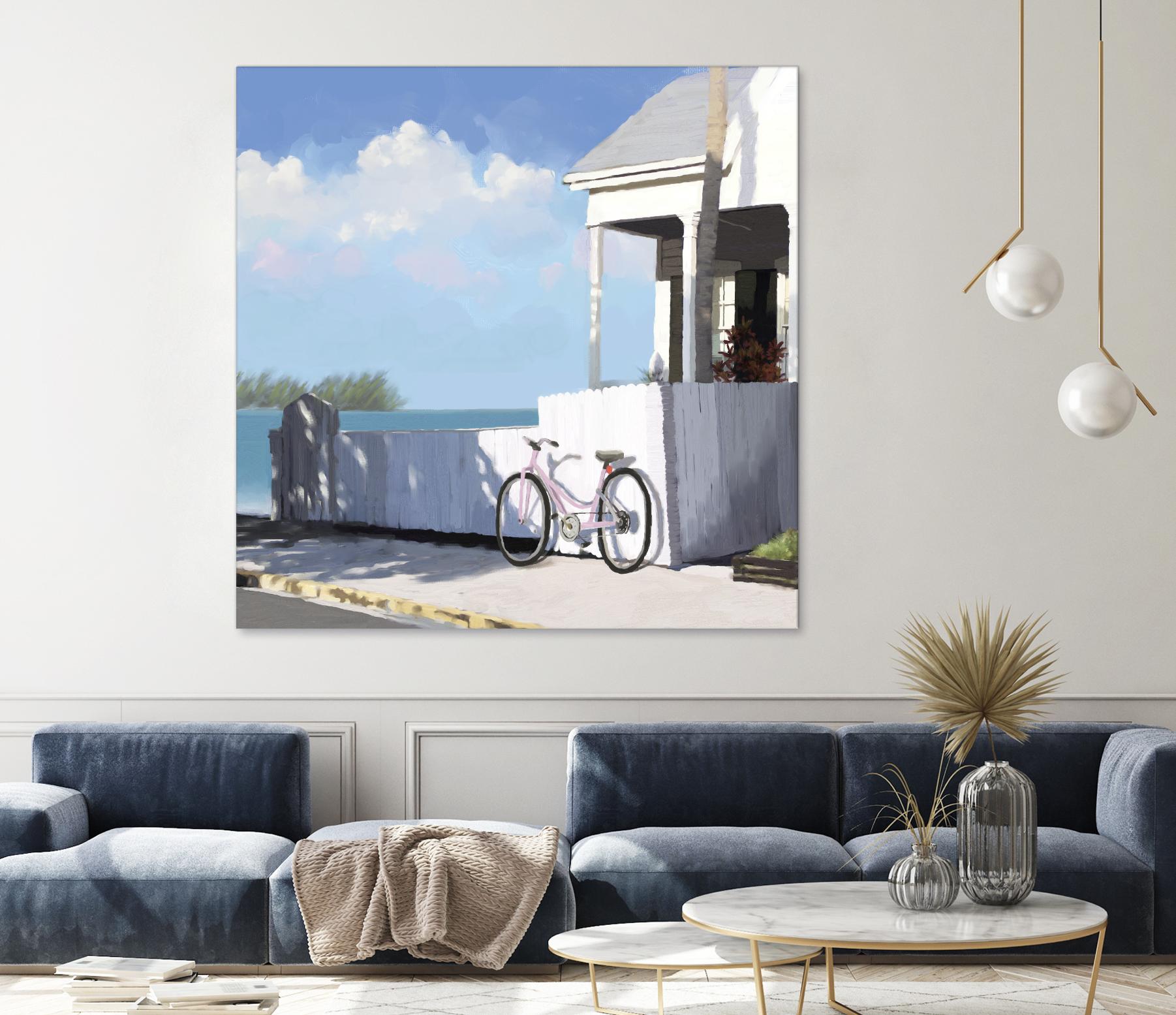 Key West Cabana II by Rick Novak on GIANT ART - white tropical