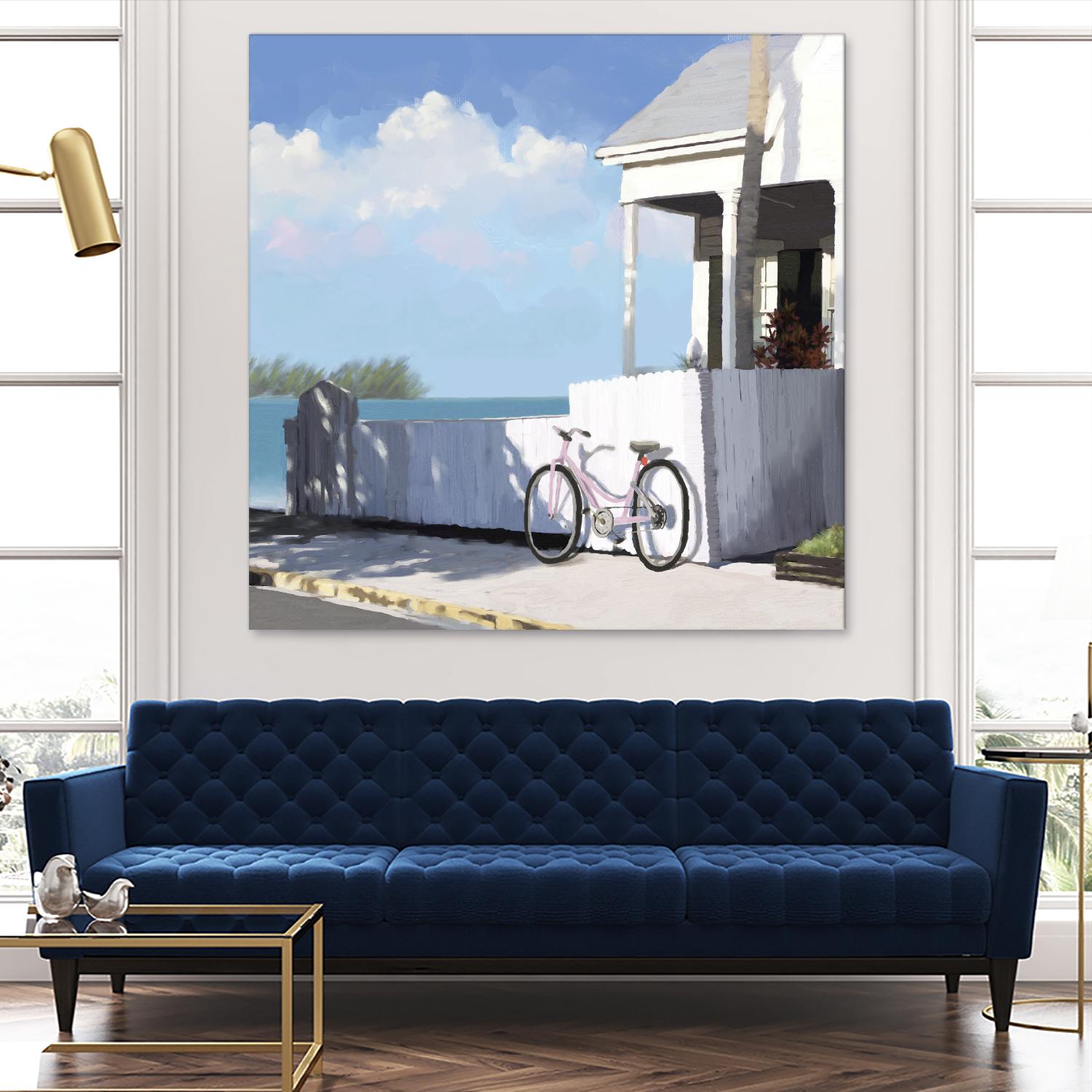 Key West Cabana II by Rick Novak on GIANT ART - white tropical