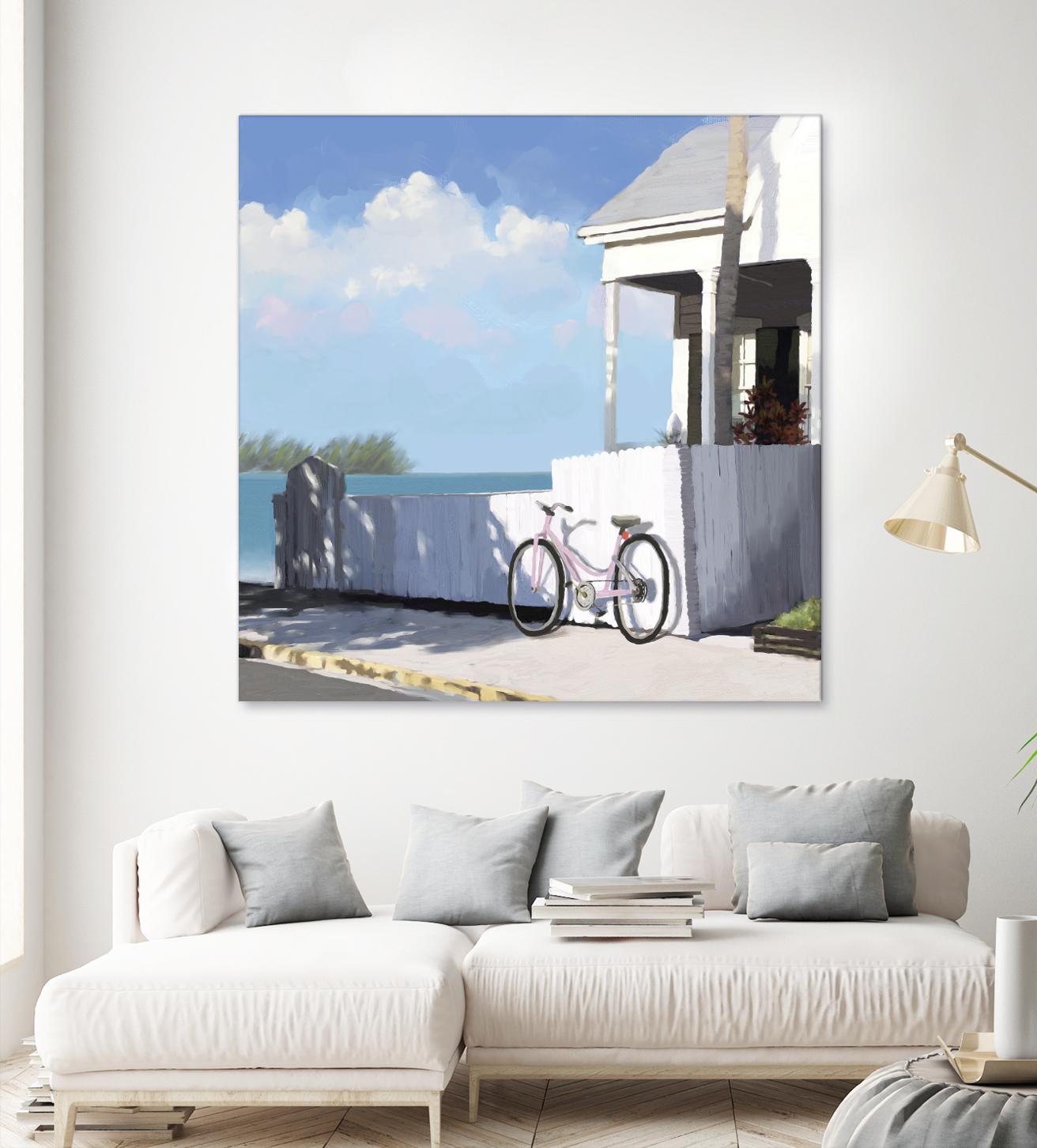 Key West Cabana II by Rick Novak on GIANT ART - white tropical