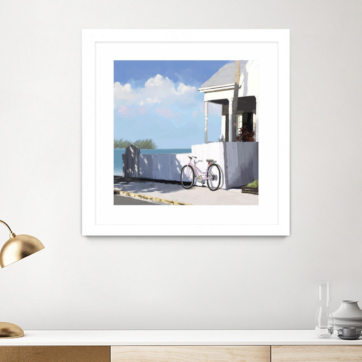 Key West Cabana II by Rick Novak on GIANT ART - white tropical