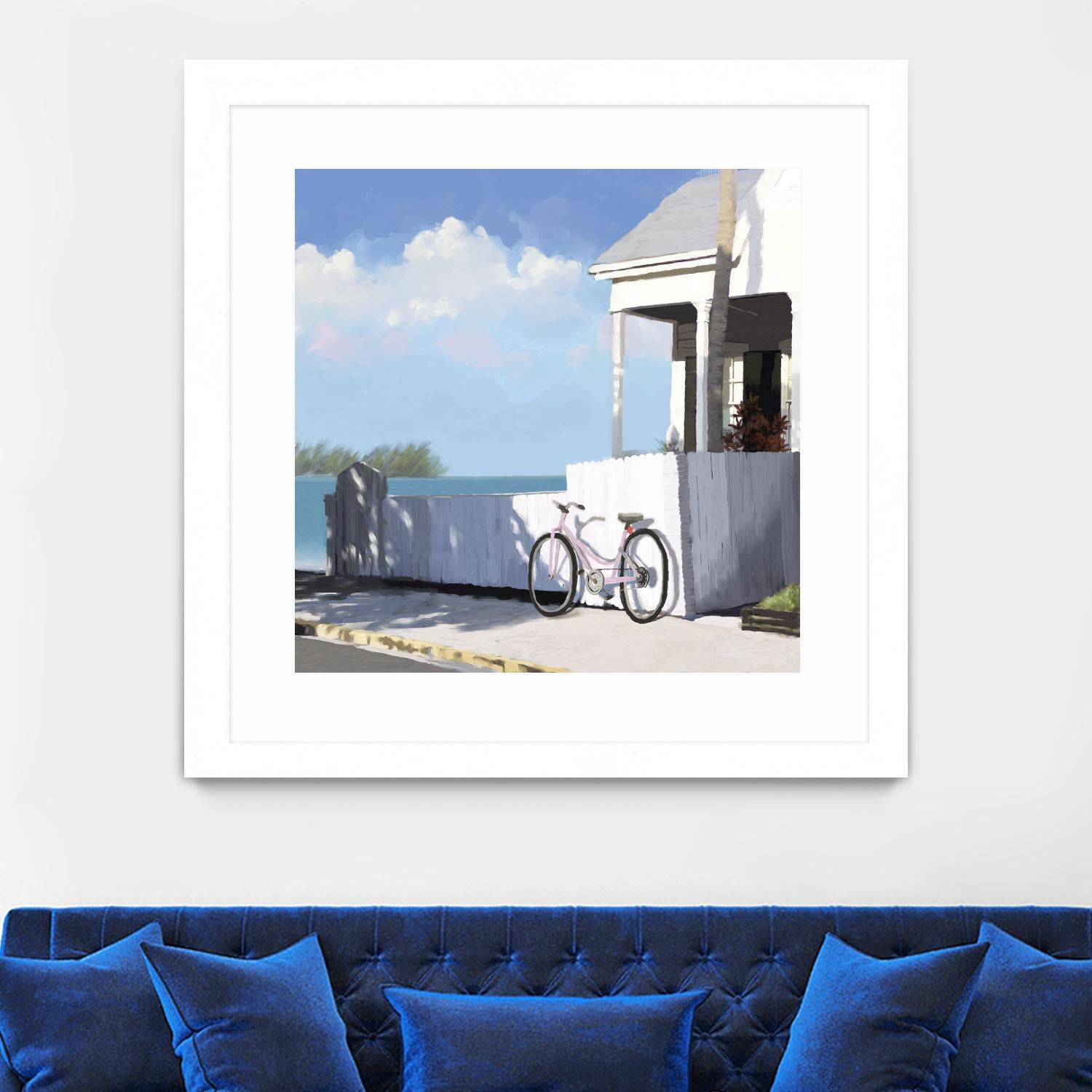 Key West Cabana II by Rick Novak on GIANT ART - white tropical