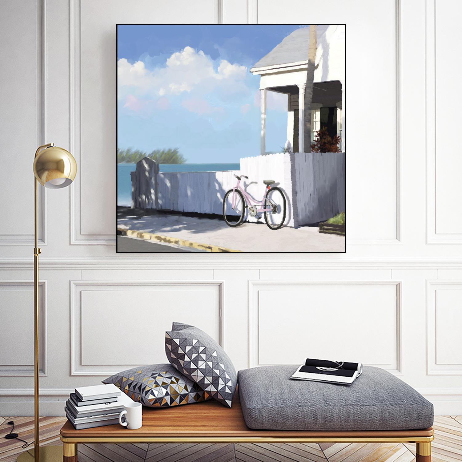 Key West Cabana II by Rick Novak on GIANT ART - white tropical