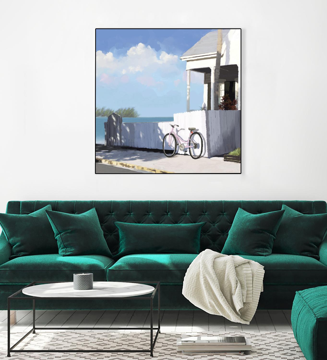 Key West Cabana II by Rick Novak on GIANT ART - white tropical
