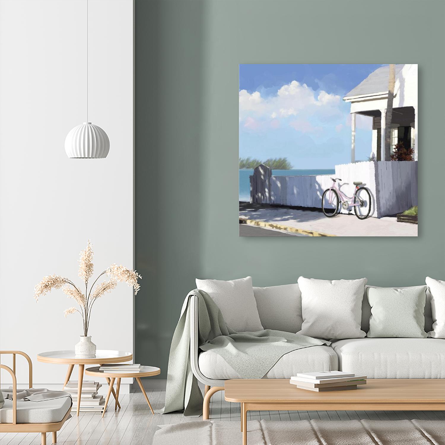 Key West Cabana II by Rick Novak on GIANT ART - white tropical