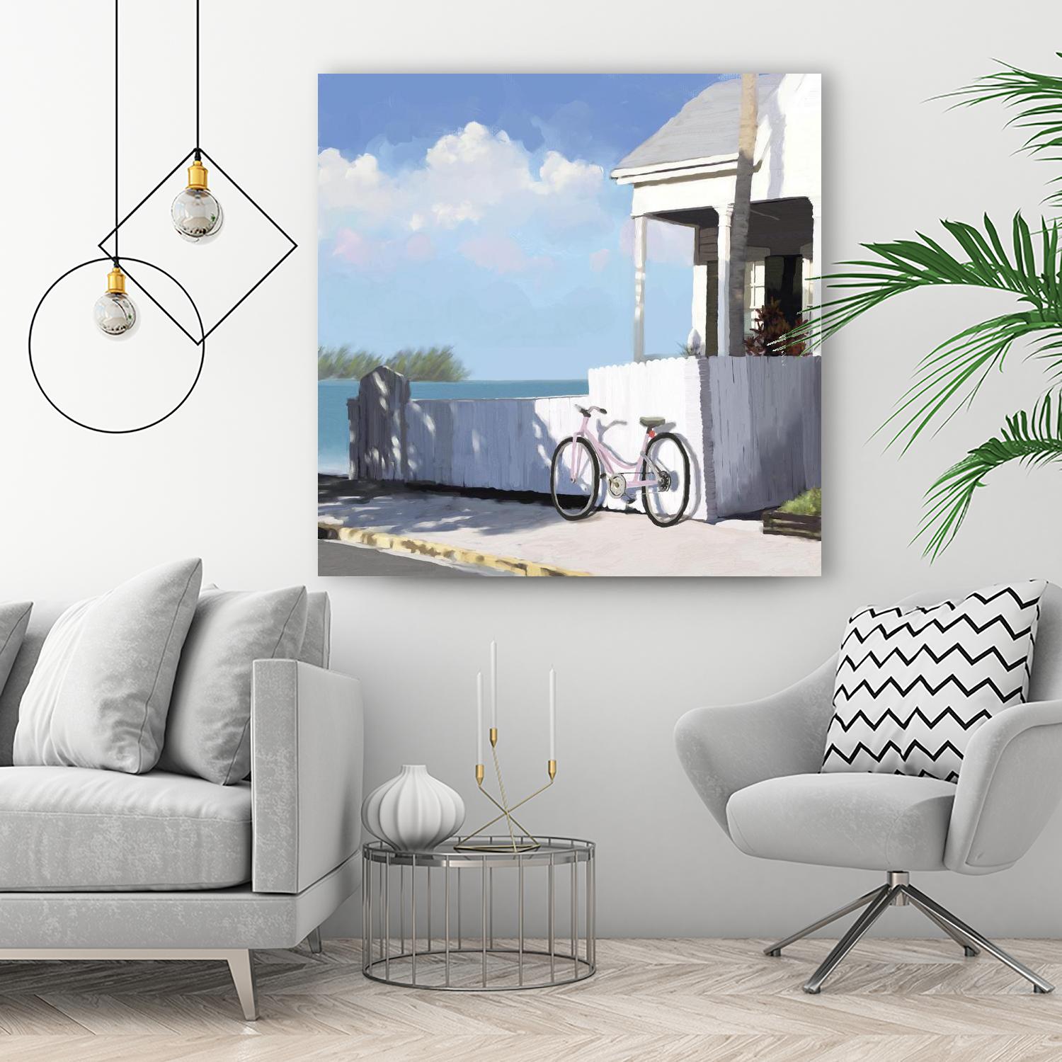 Key West Cabana II by Rick Novak on GIANT ART - white tropical