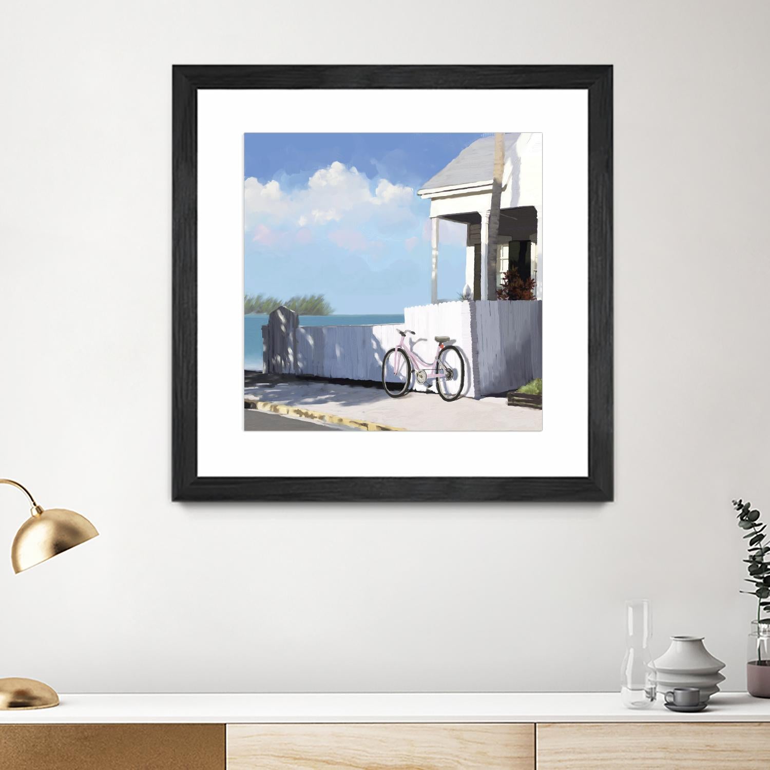 Key West Cabana II by Rick Novak on GIANT ART - white tropical
