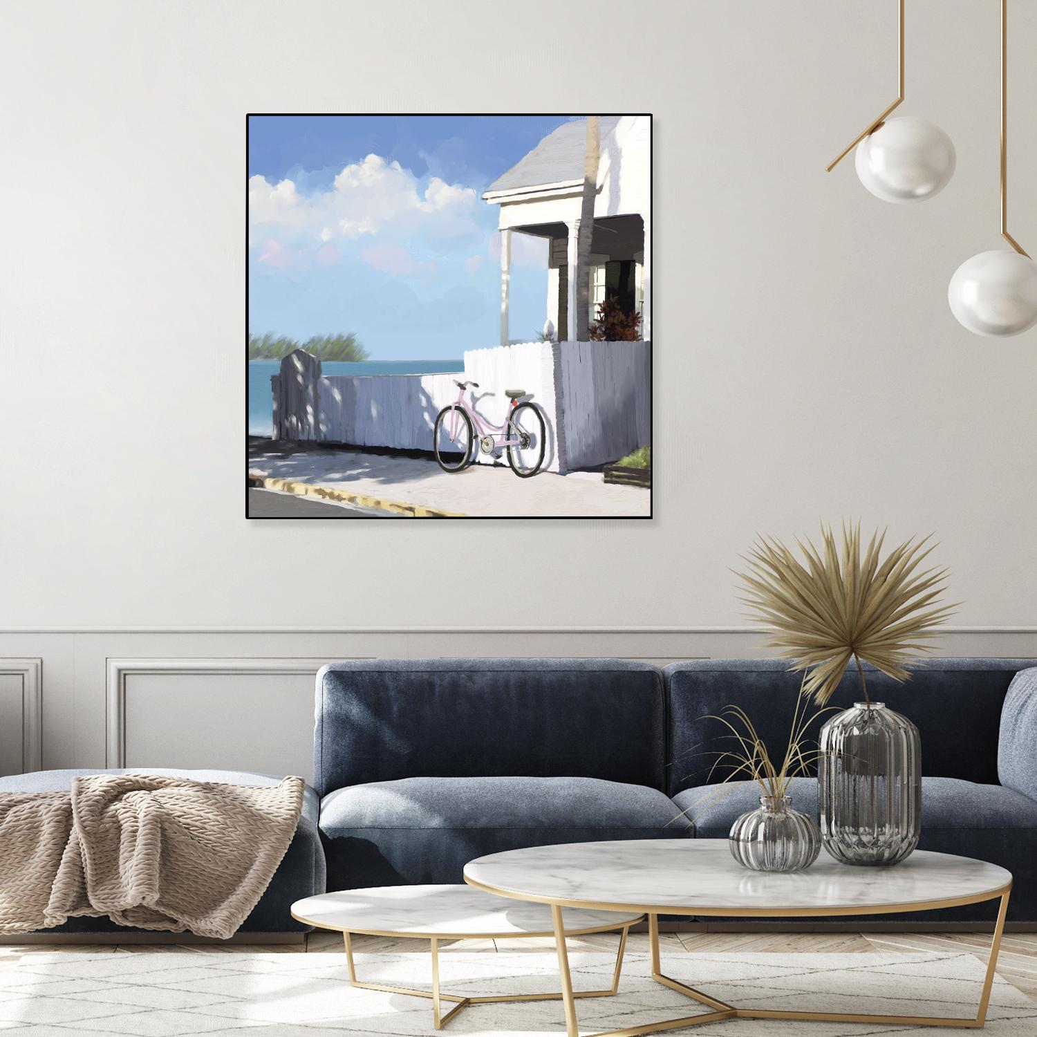 Key West Cabana II by Rick Novak on GIANT ART - white tropical