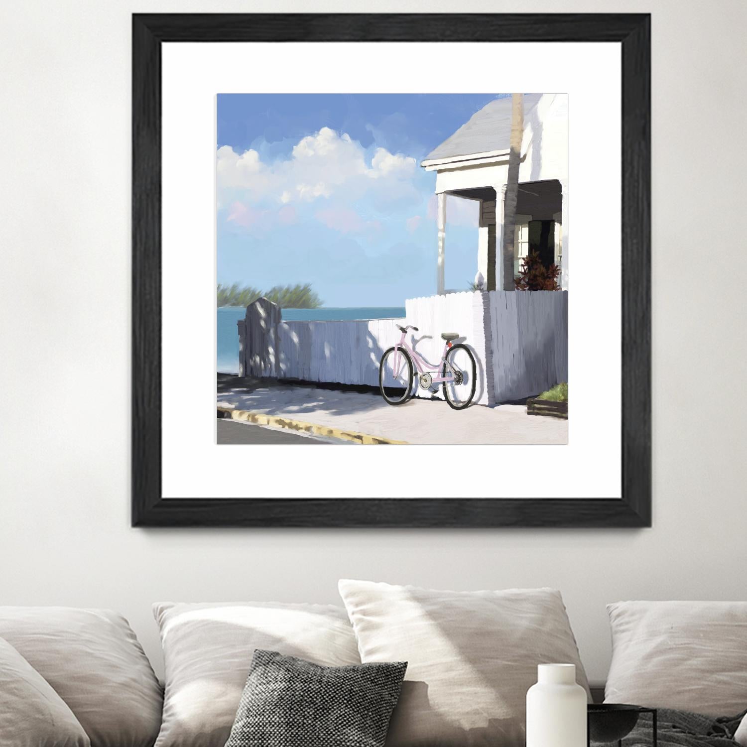 Key West Cabana II by Rick Novak on GIANT ART - white tropical