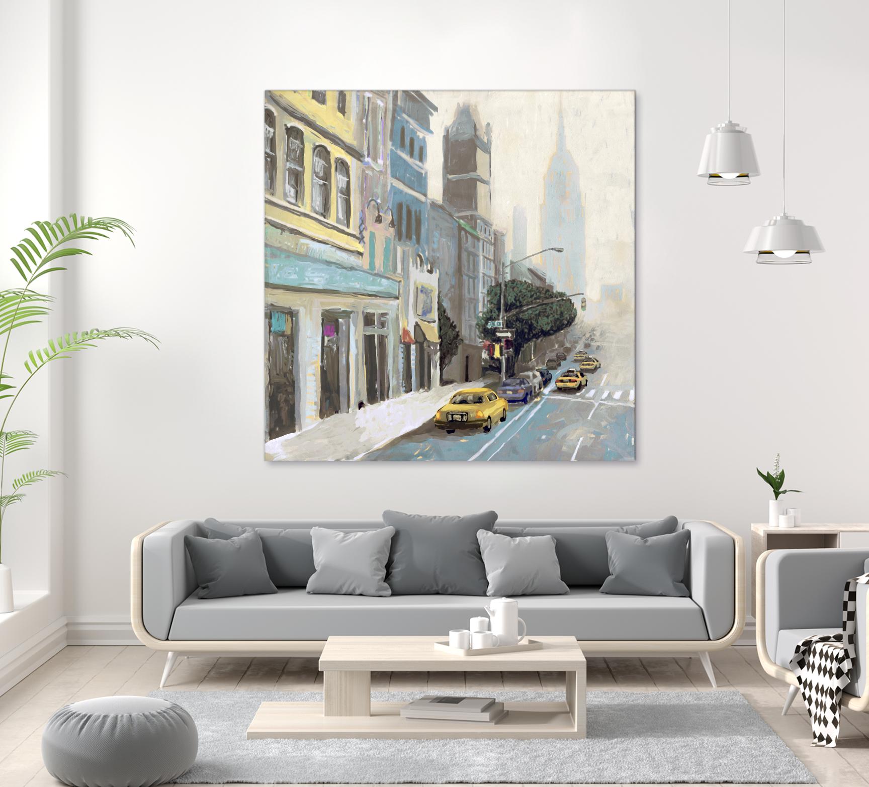 New York by Rick Novak on GIANT ART - blue city scene