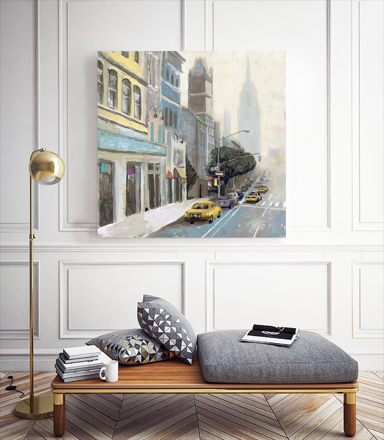 New York by Rick Novak on GIANT ART - blue city scene