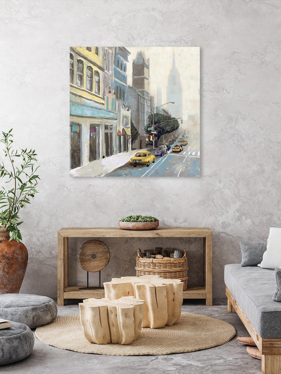 New York by Rick Novak on GIANT ART - blue city scene