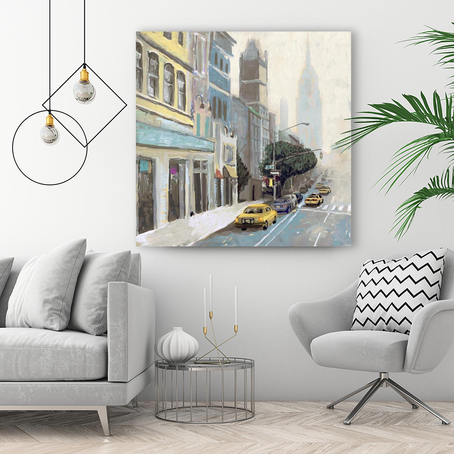 New York by Rick Novak on GIANT ART - blue city scene