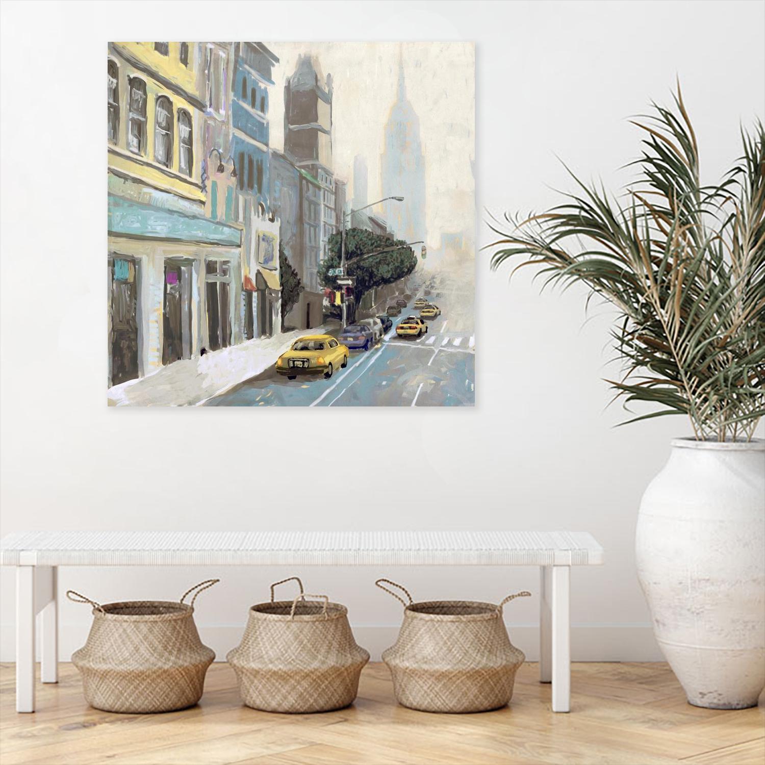 New York by Rick Novak on GIANT ART - blue city scene