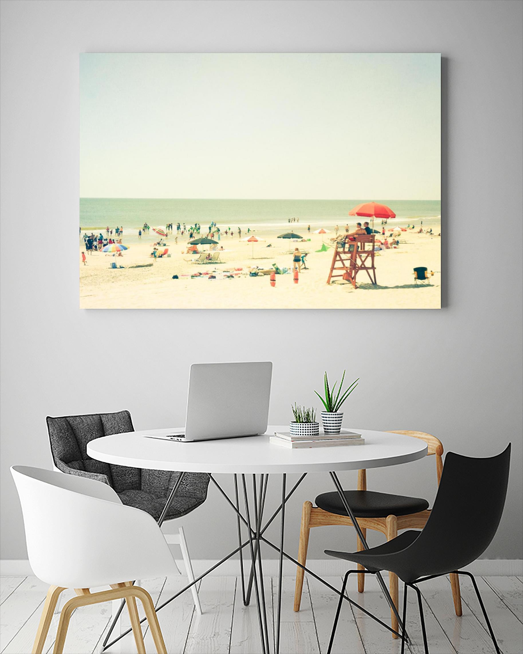 Sunbathers I by Olivia Joy on GIANT ART - beige costal beach