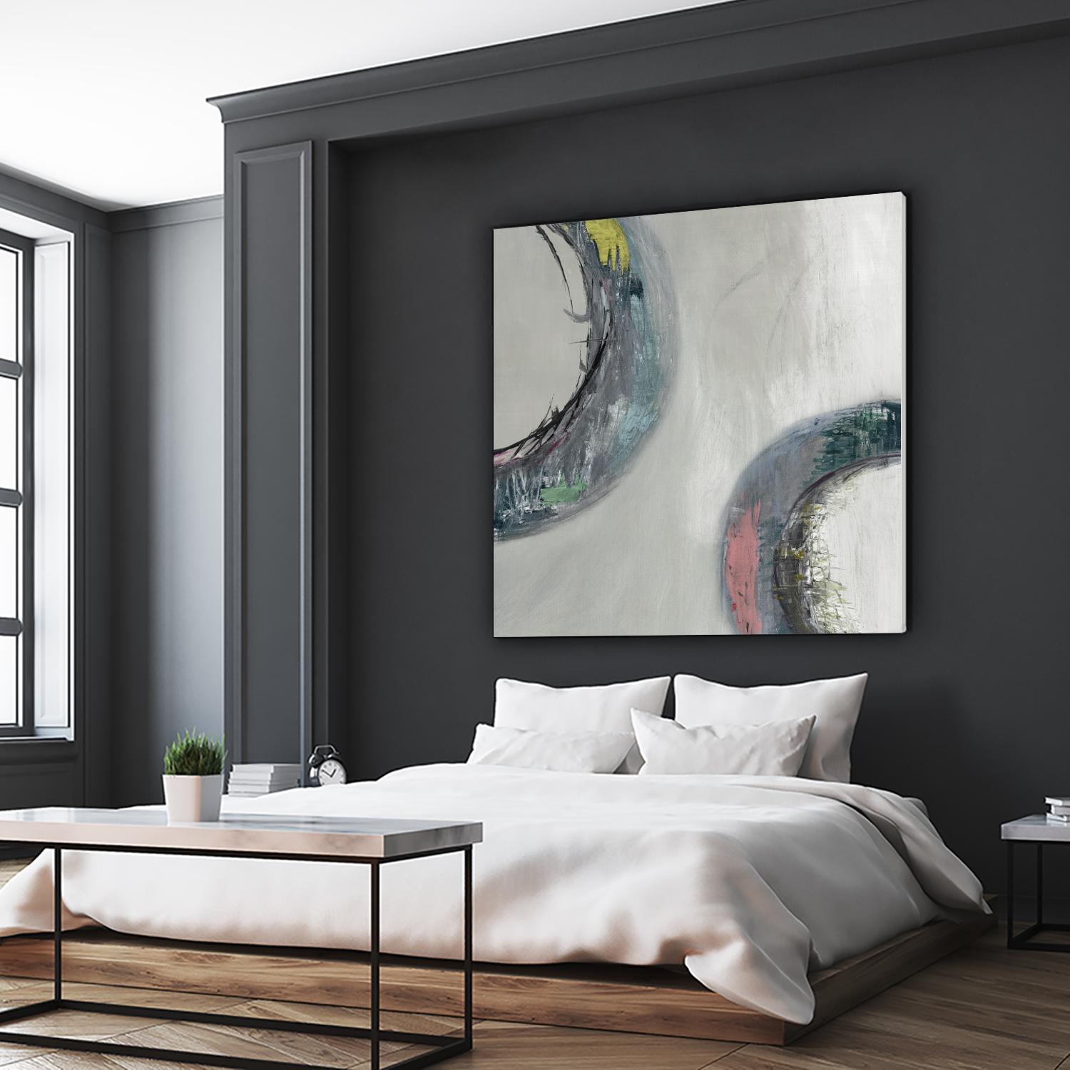 Follow I by Pamela Ozery on GIANT ART - black abstract