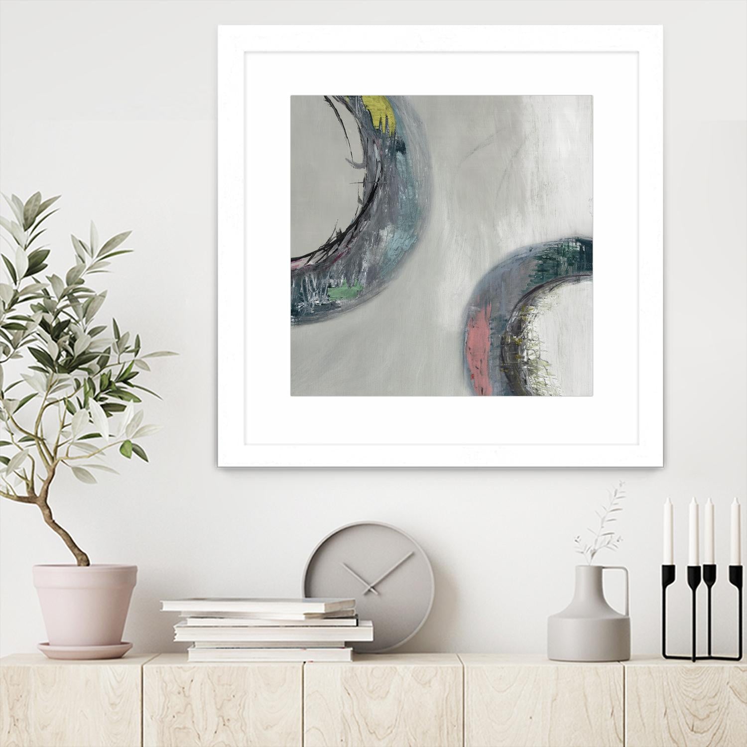 Follow I by Pamela Ozery on GIANT ART - black abstract