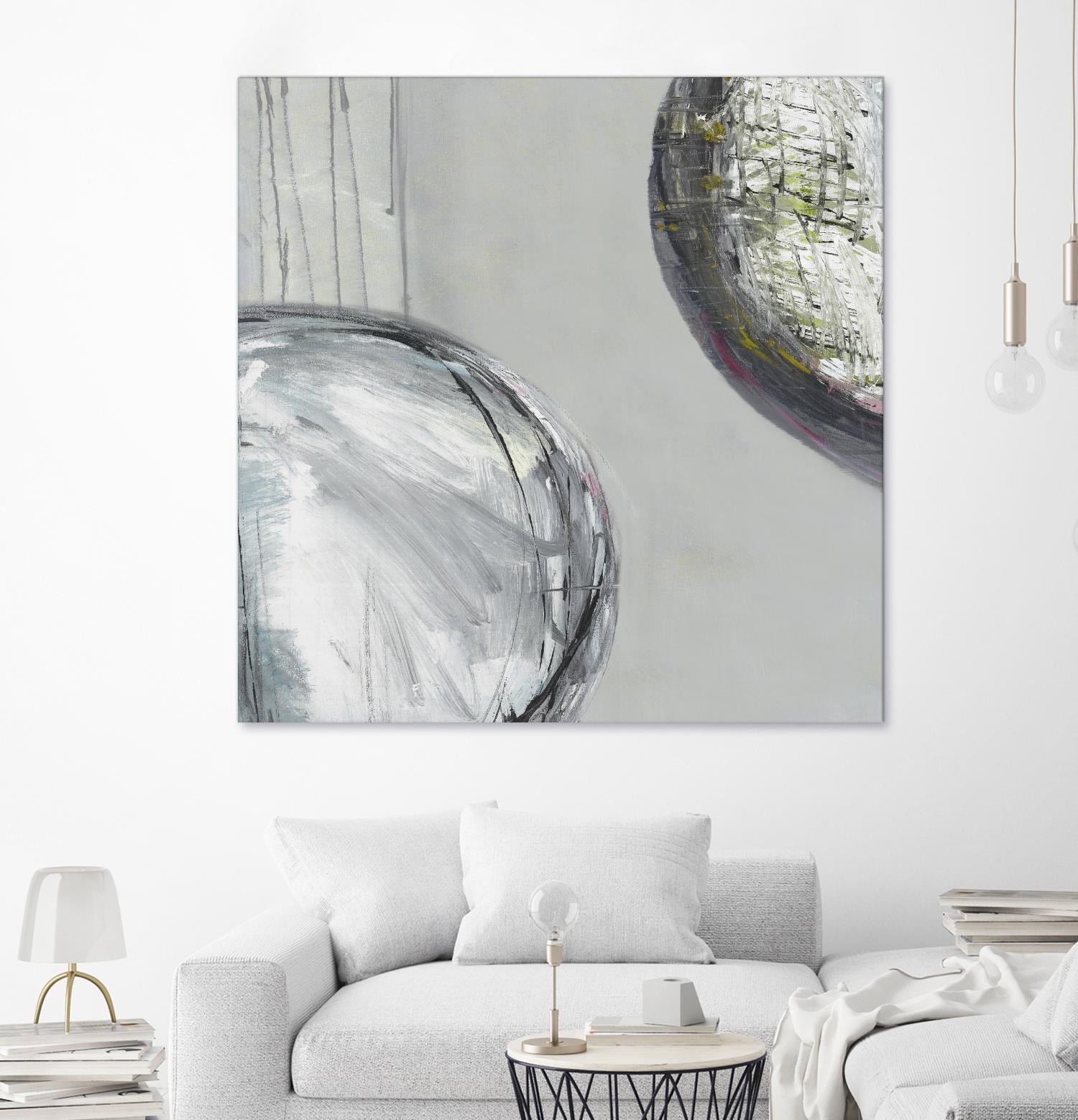 Follow II by Pamela Ozery on GIANT ART - white abstract
