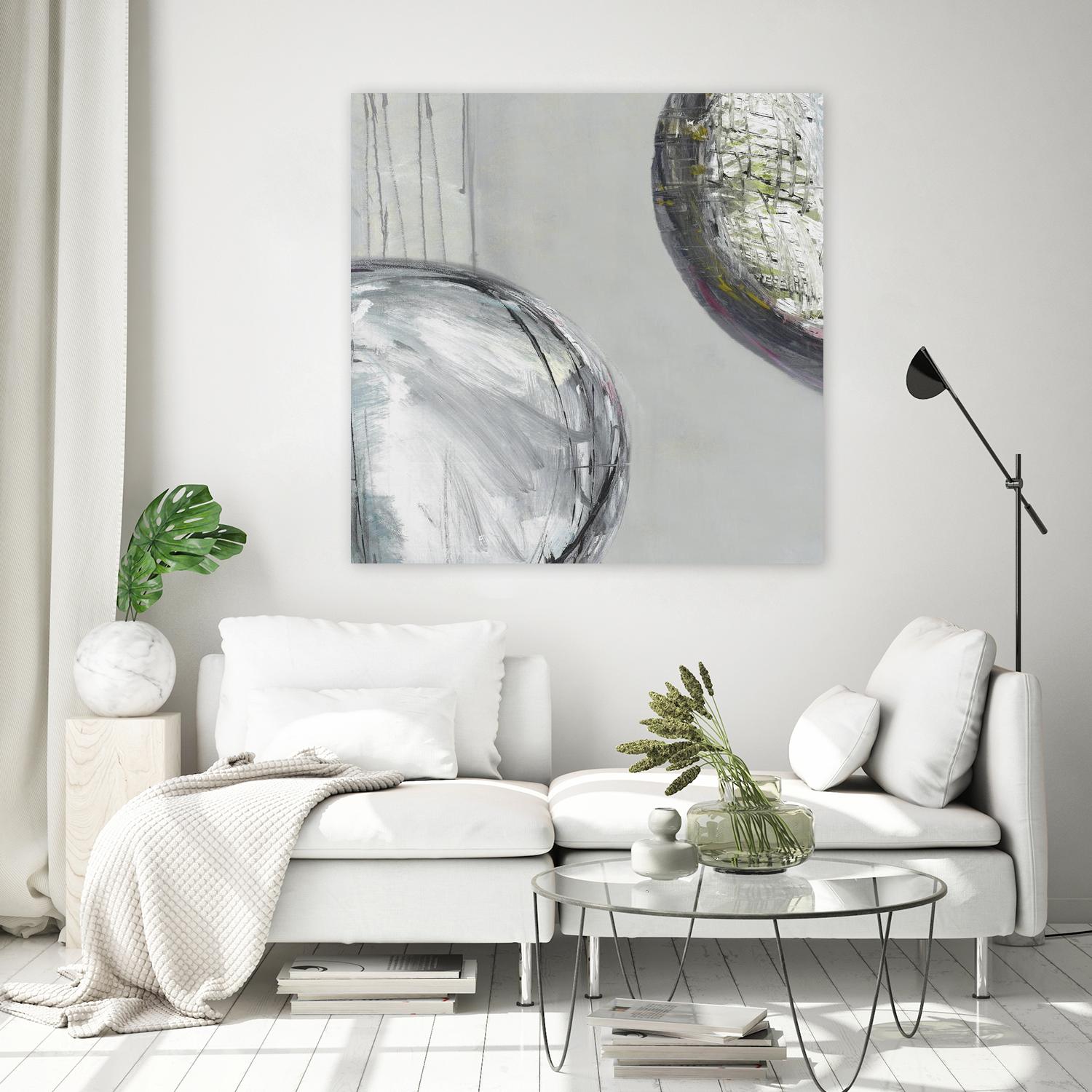 Follow II by Pamela Ozery on GIANT ART - white abstract