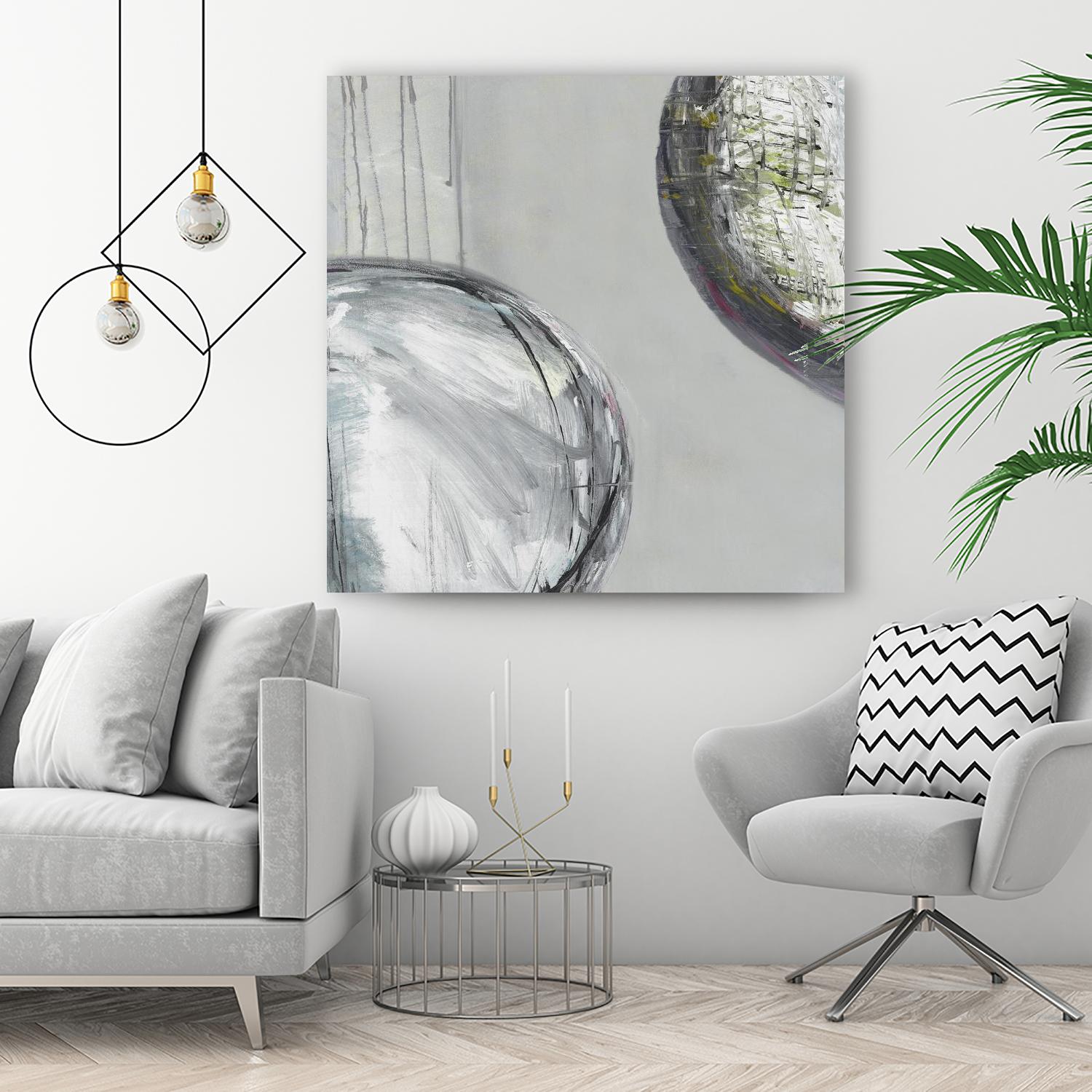 Follow II by Pamela Ozery on GIANT ART - white abstract