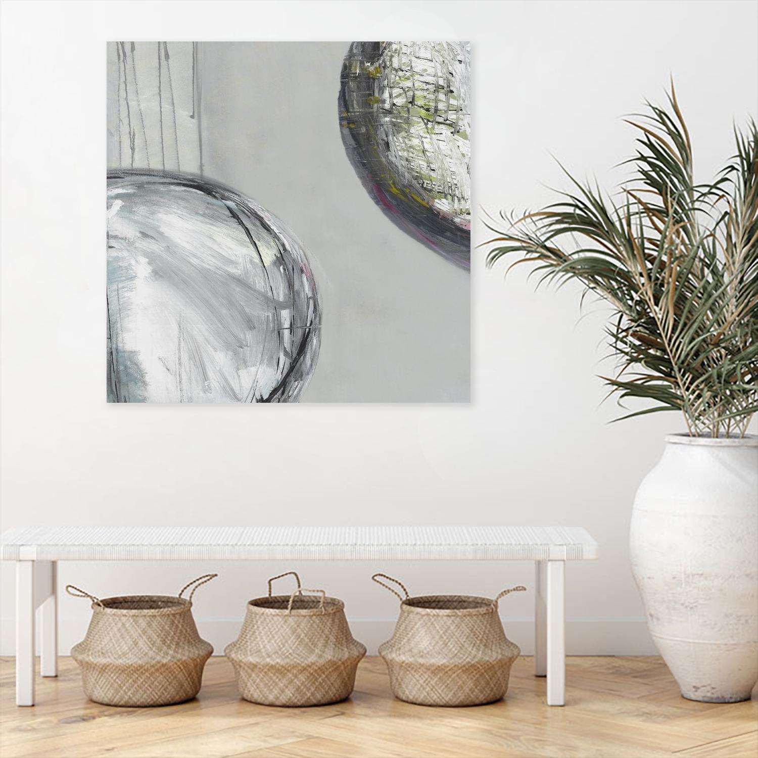 Follow II by Pamela Ozery on GIANT ART - white abstract