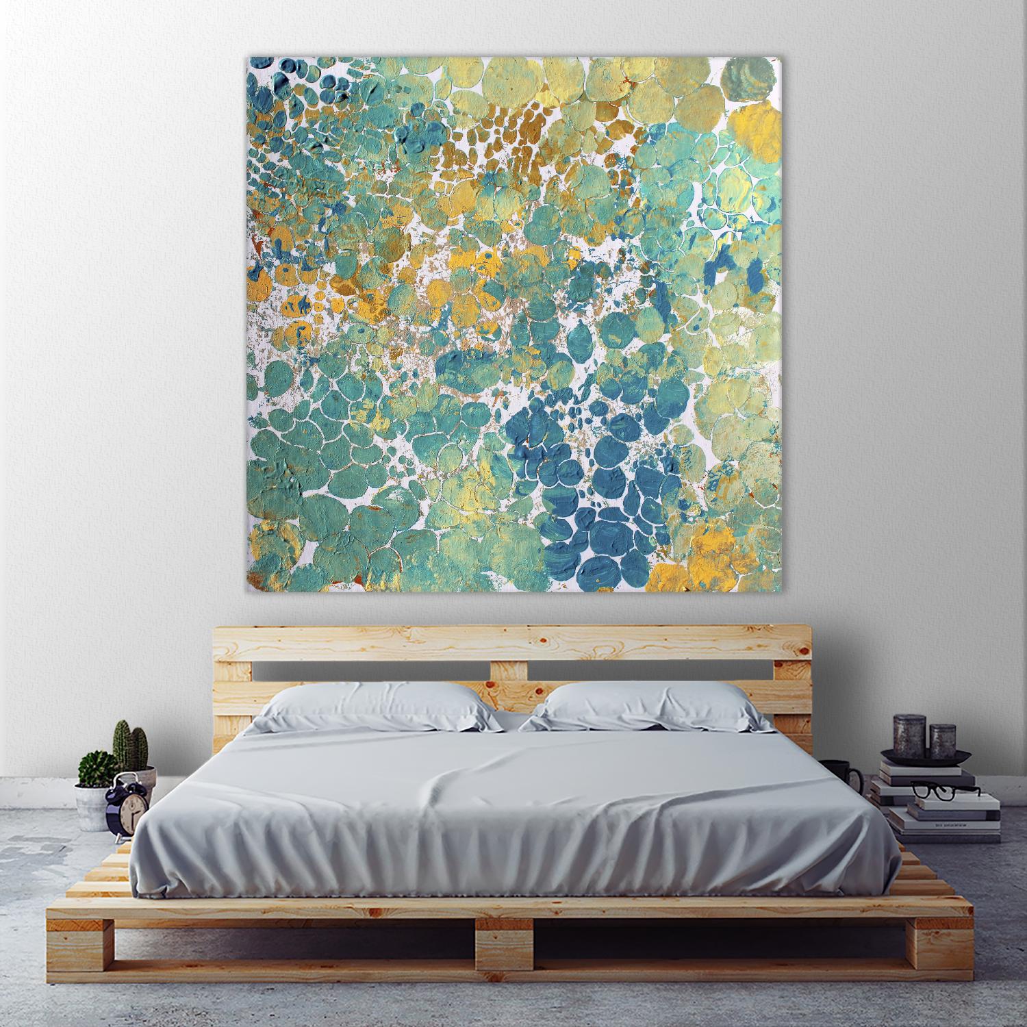 Textured by Irena Orlov on GIANT ART - yellow abstract