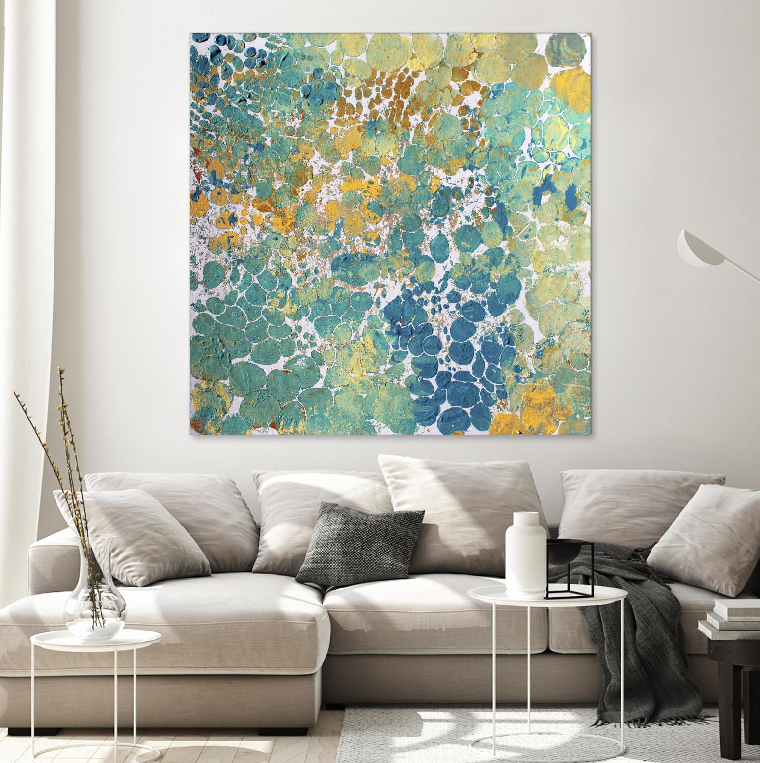 Textured by Irena Orlov on GIANT ART - yellow abstract