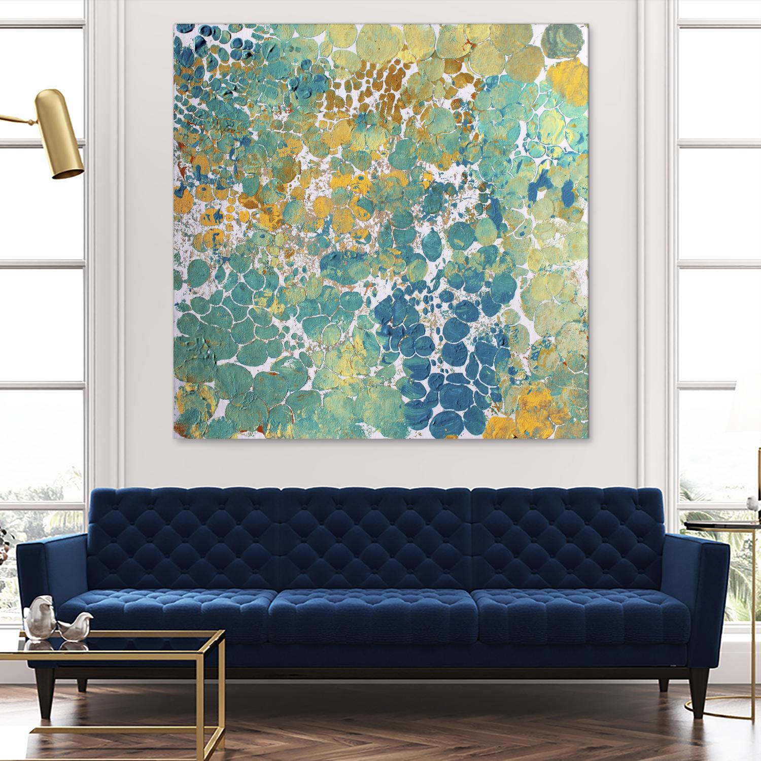 Textured by Irena Orlov on GIANT ART - yellow abstract