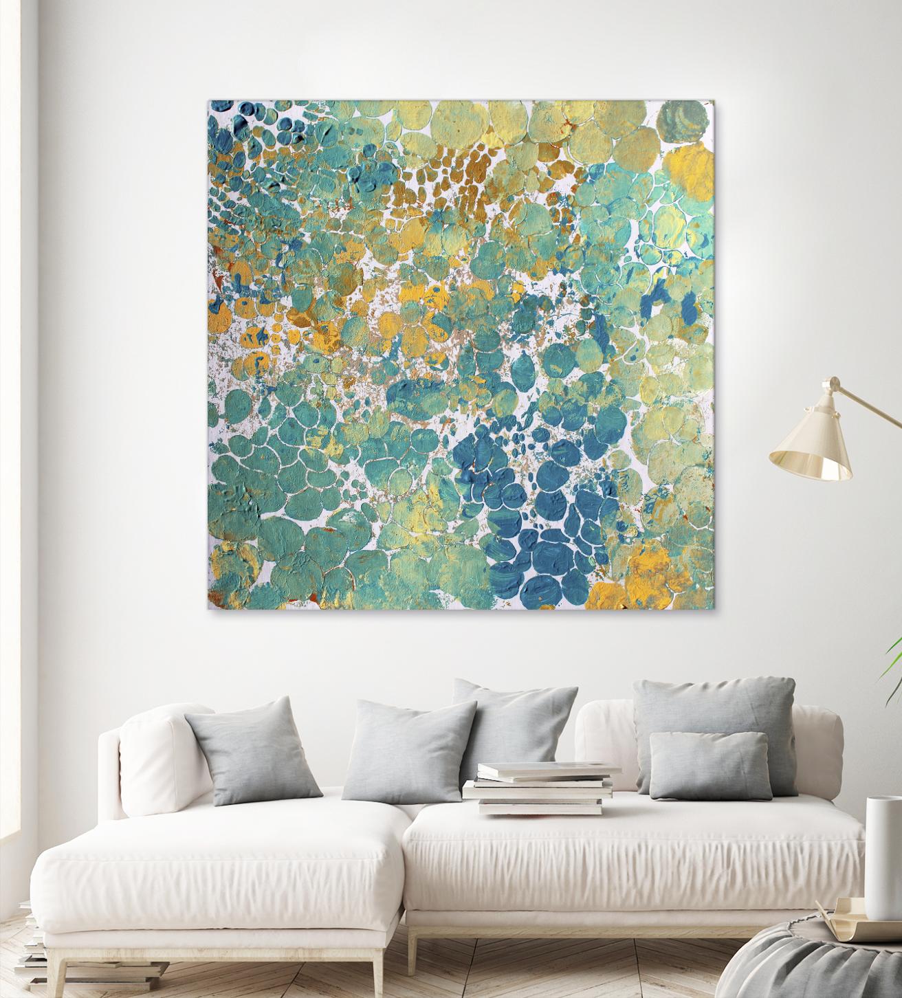 Textured by Irena Orlov on GIANT ART - yellow abstract