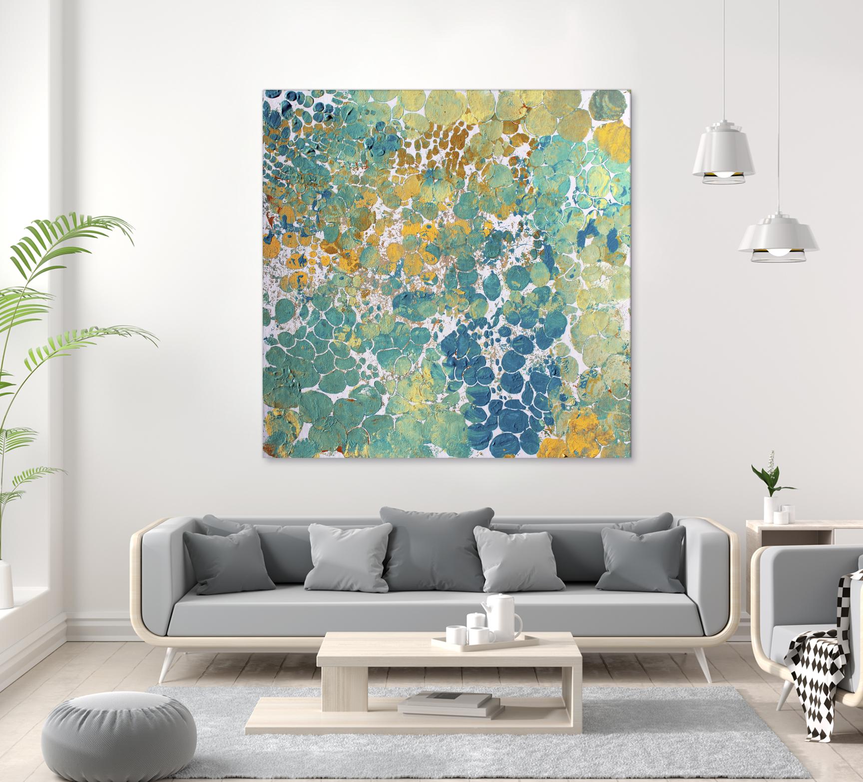 Textured by Irena Orlov on GIANT ART - yellow abstract