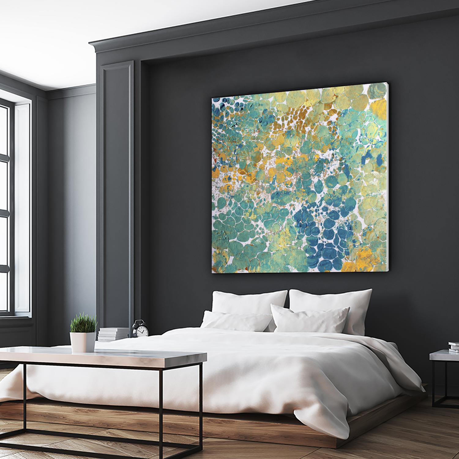 Textured by Irena Orlov on GIANT ART - yellow abstract