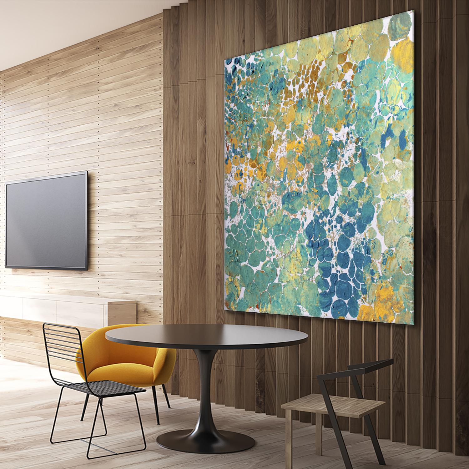 Textured by Irena Orlov on GIANT ART - yellow abstract