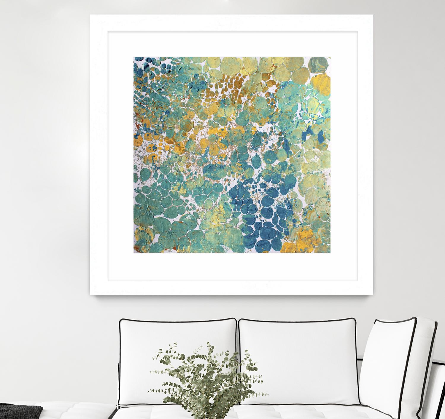 Textured by Irena Orlov on GIANT ART - yellow abstract