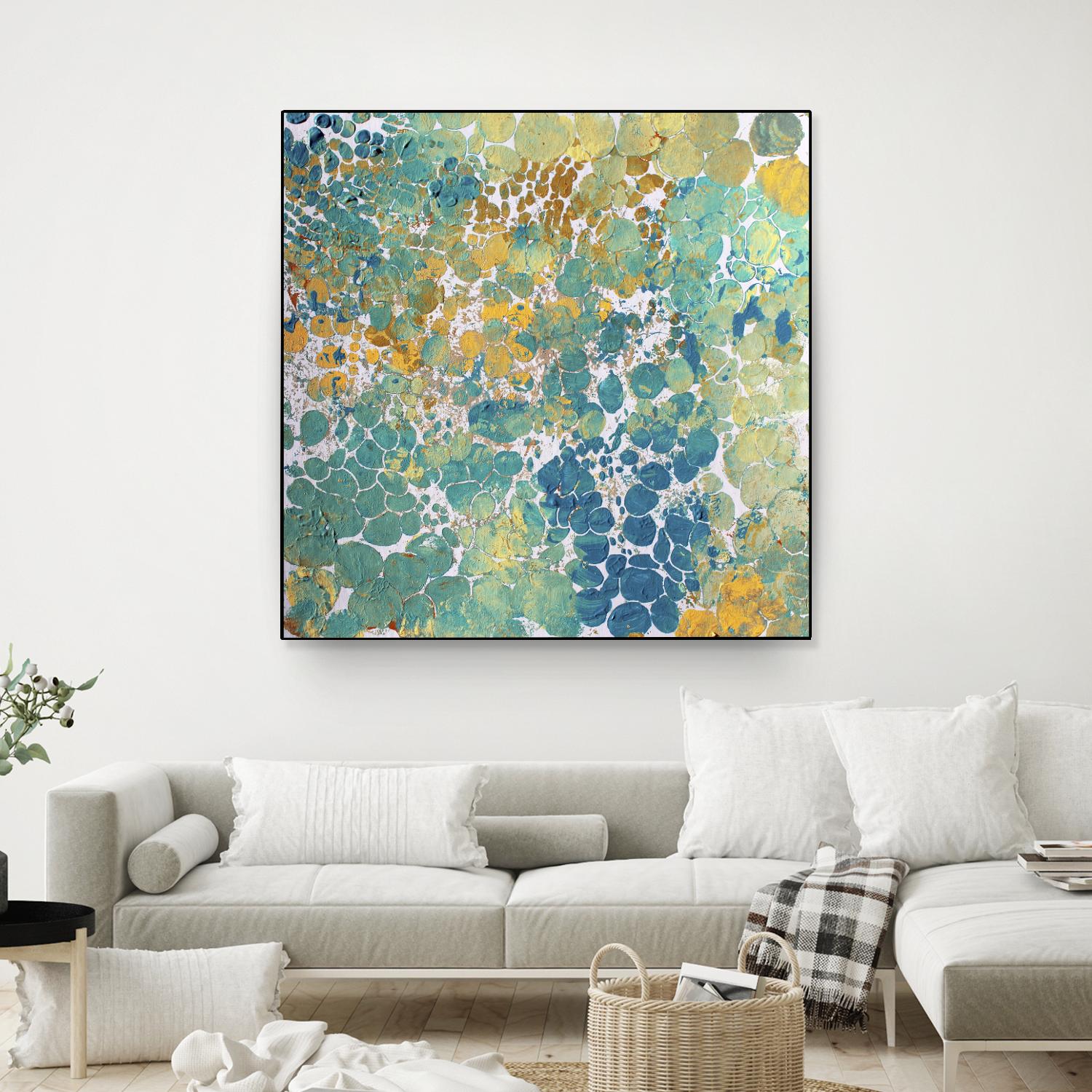 Textured by Irena Orlov on GIANT ART - yellow abstract