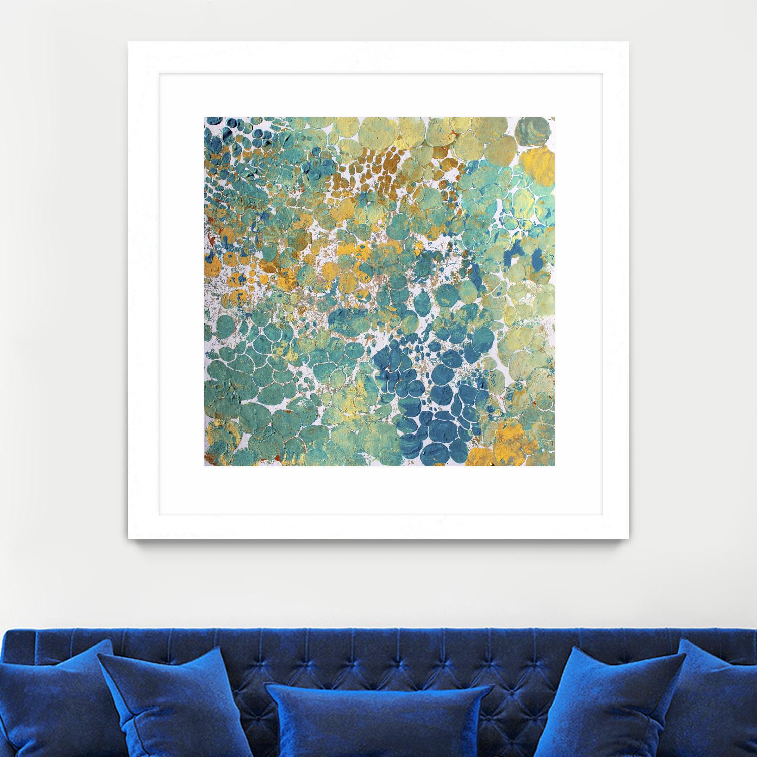 Textured by Irena Orlov on GIANT ART - yellow abstract