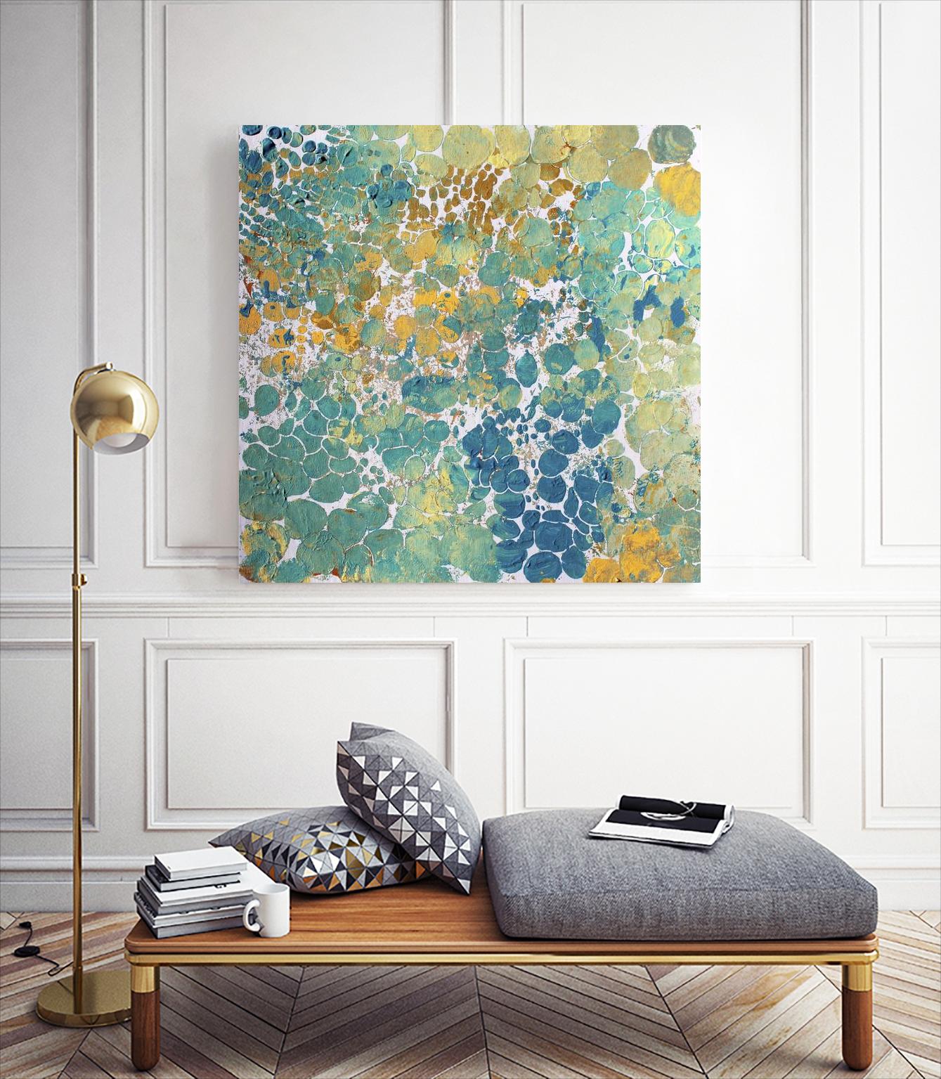 Textured by Irena Orlov on GIANT ART - yellow abstract
