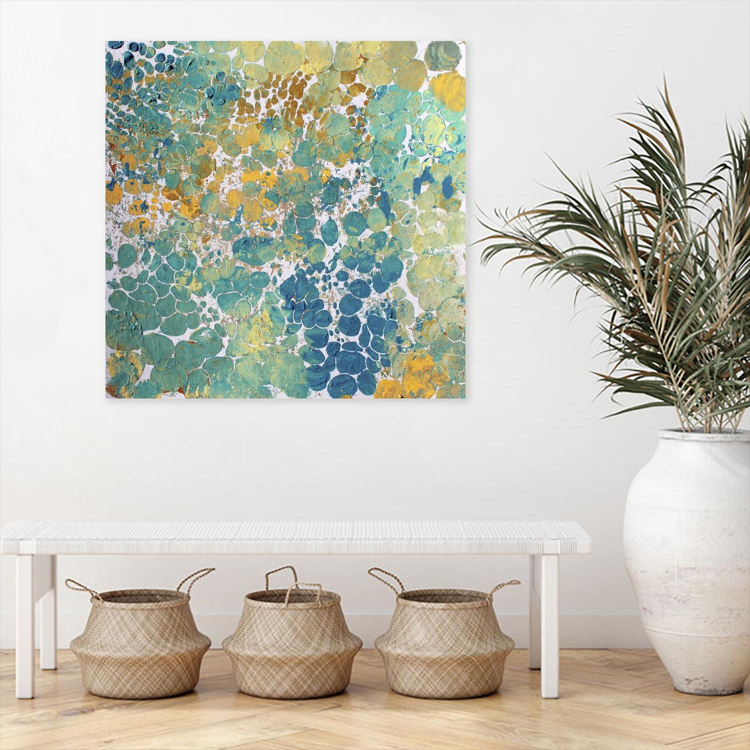 Textured by Irena Orlov on GIANT ART - yellow abstract