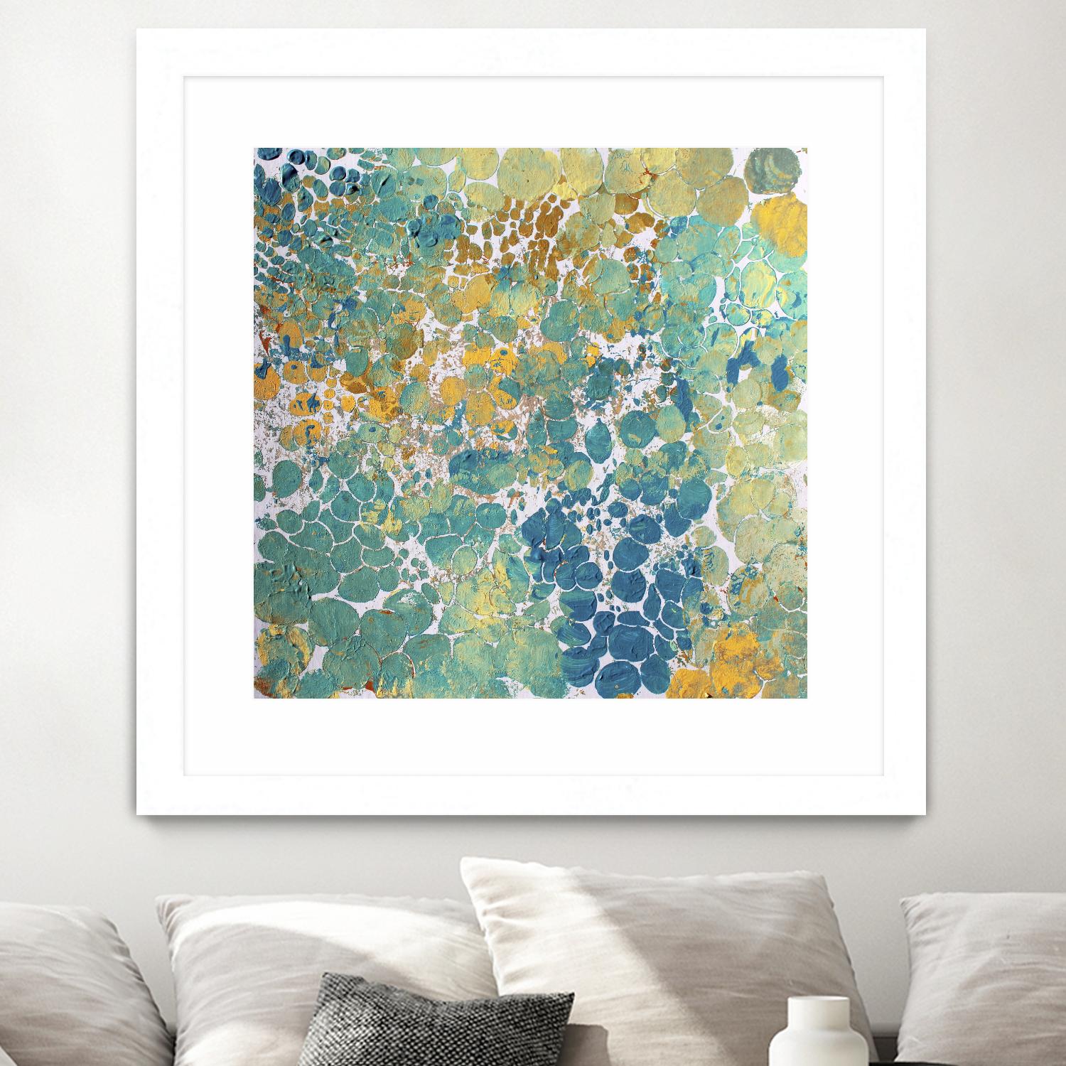 Textured by Irena Orlov on GIANT ART - yellow abstract