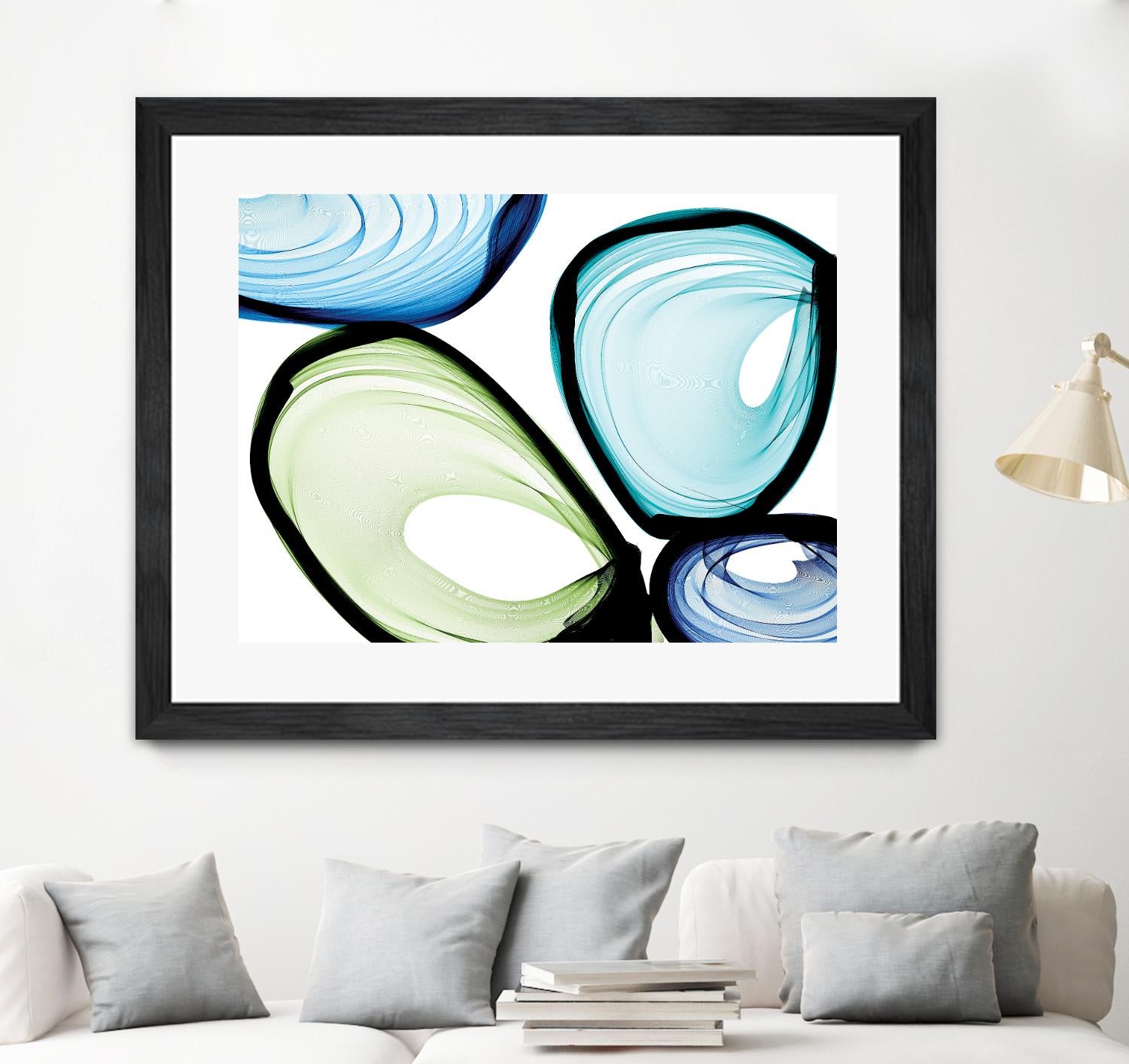 Only a Few VII by Irena Orlov on GIANT ART - turquoise abstract