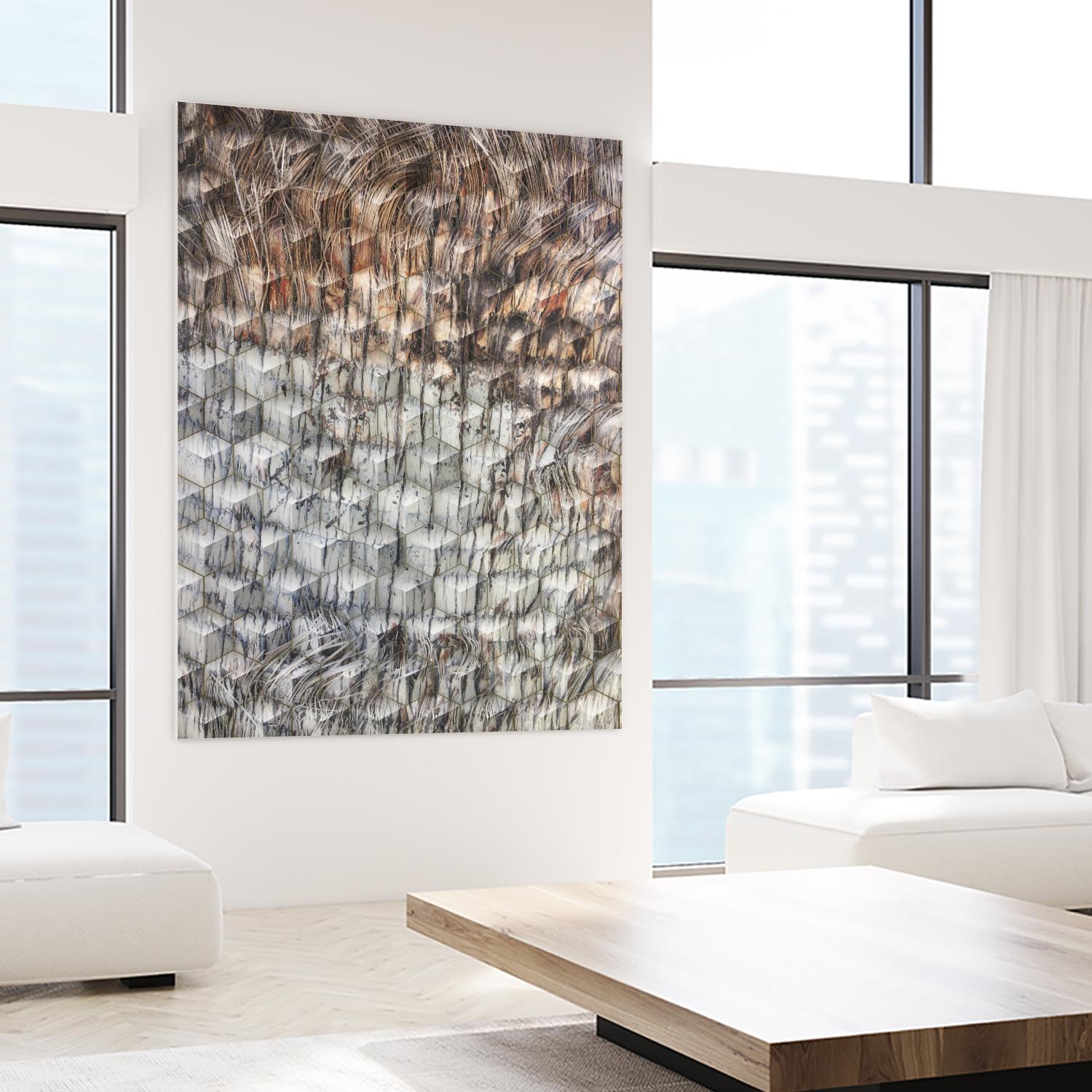 Geometric Shapes by Irena Orlov on GIANT ART - red abstract