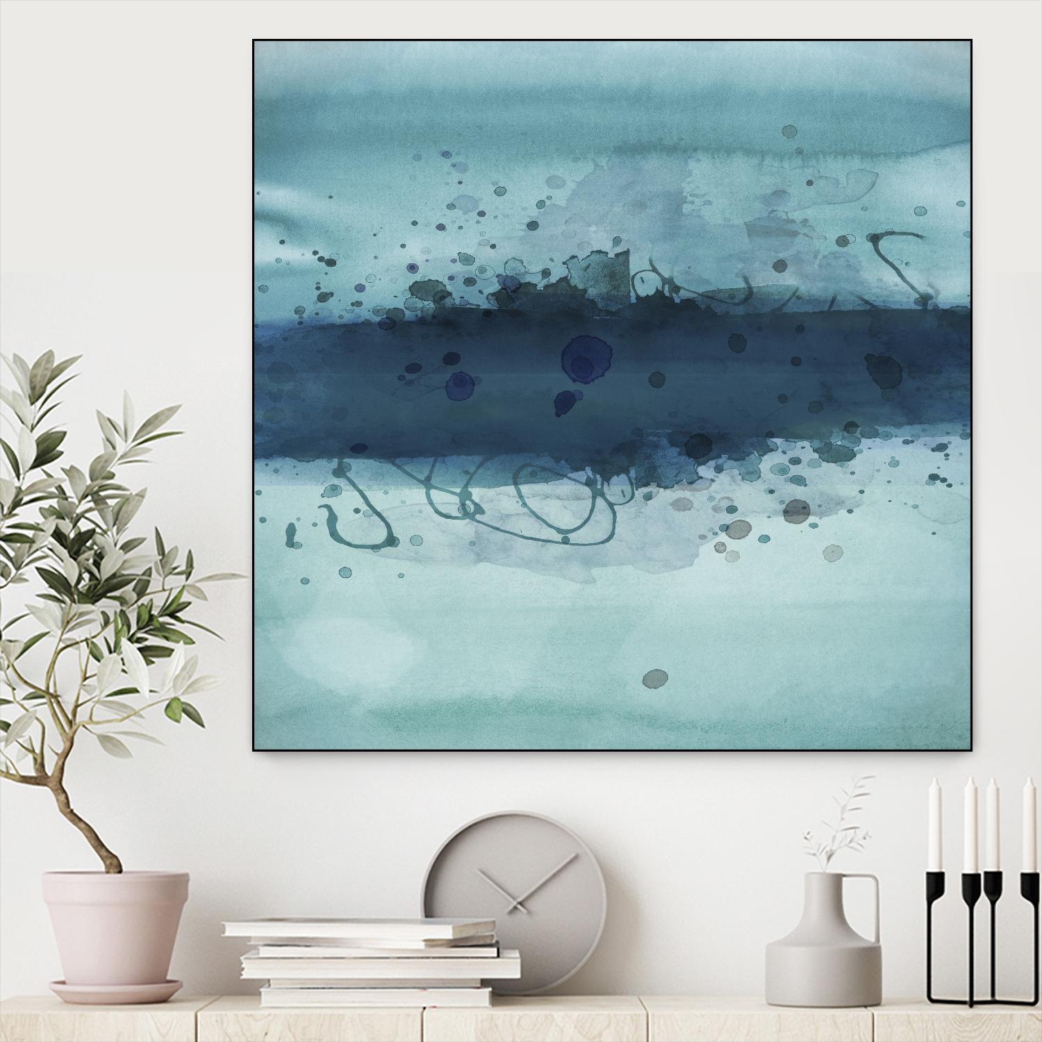 Into the Deep I by PI Studio on GIANT ART - blue abstract