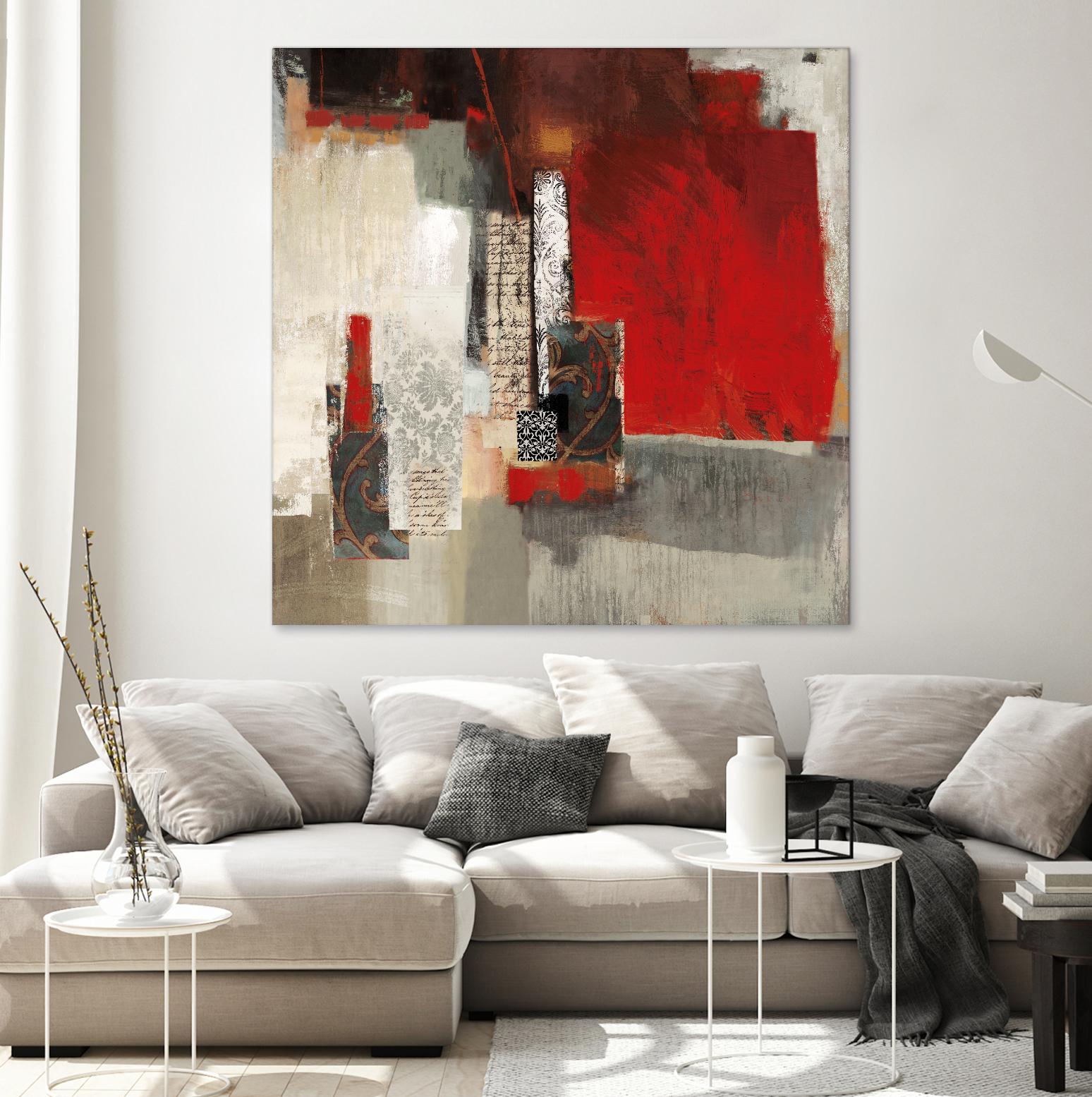 Crimson Tide by PI Studio on GIANT ART - beige abstract