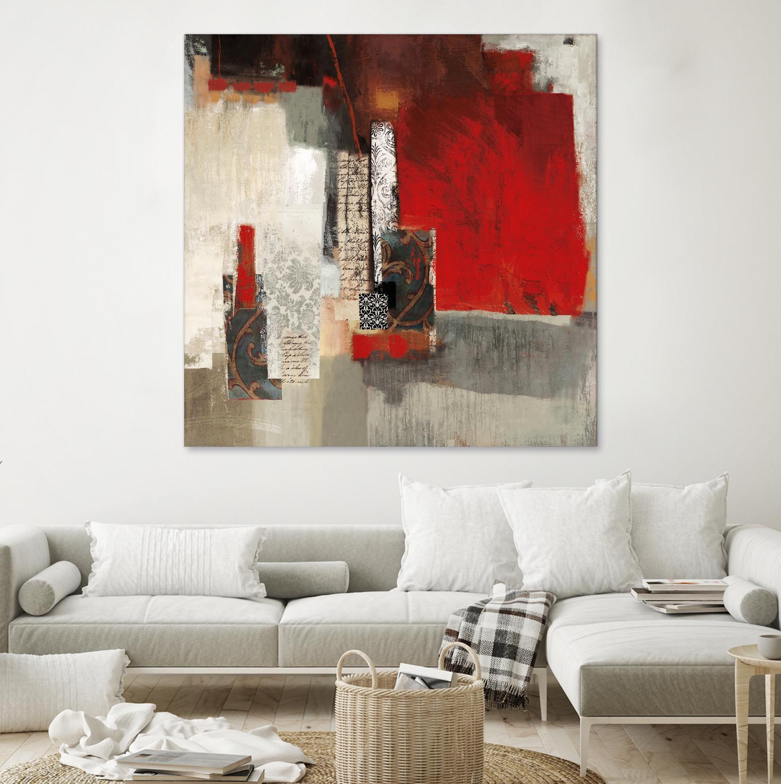 Crimson Tide by PI Studio on GIANT ART - beige abstract