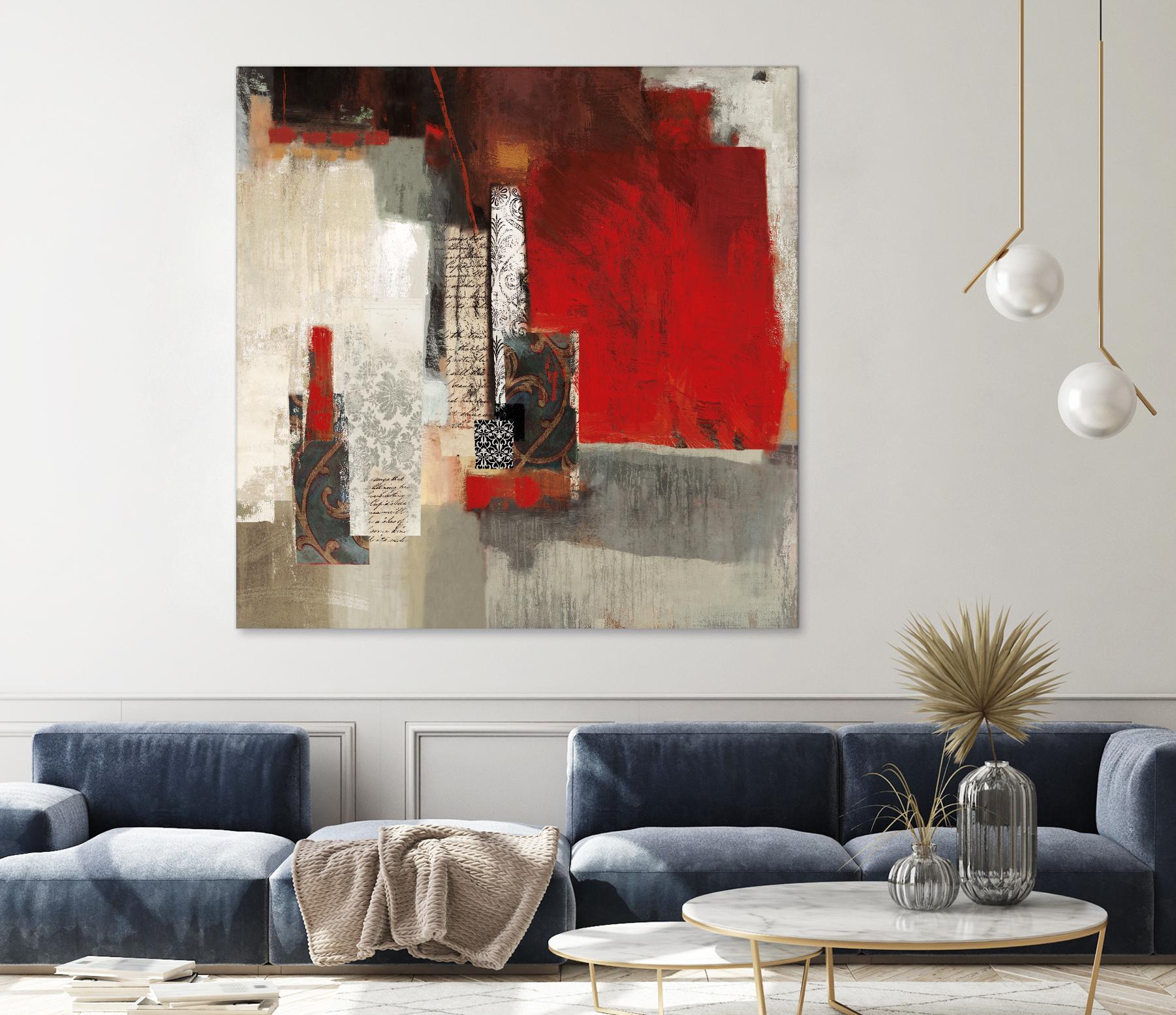 Crimson Tide by PI Studio on GIANT ART - beige abstract