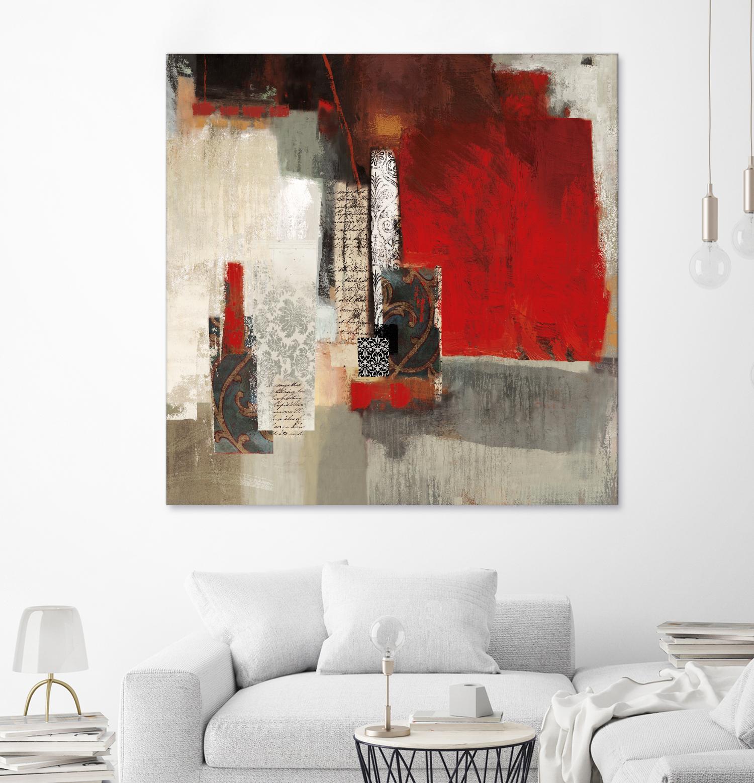 Crimson Tide by PI Studio on GIANT ART - beige abstract