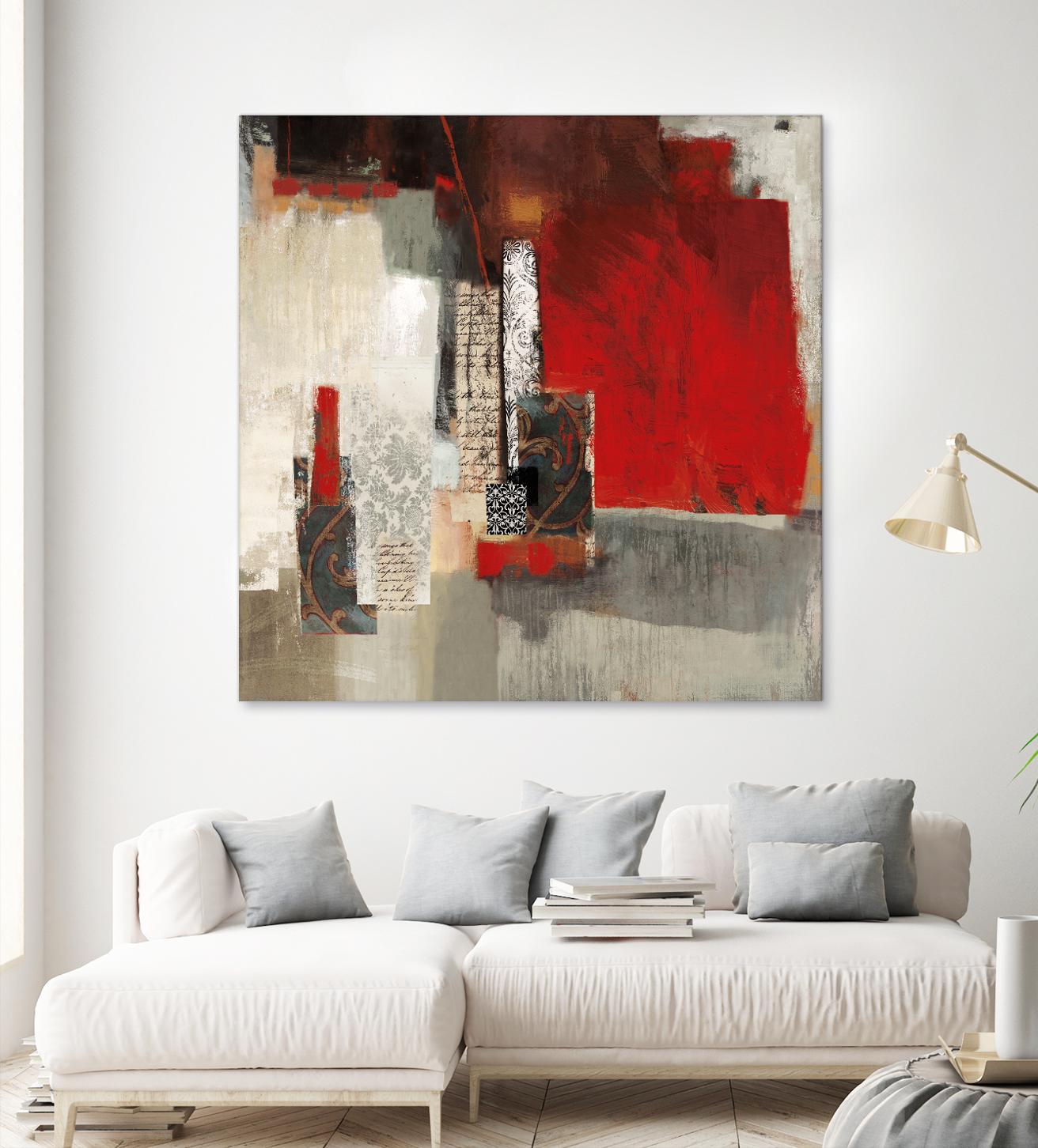Crimson Tide by PI Studio on GIANT ART - beige abstract