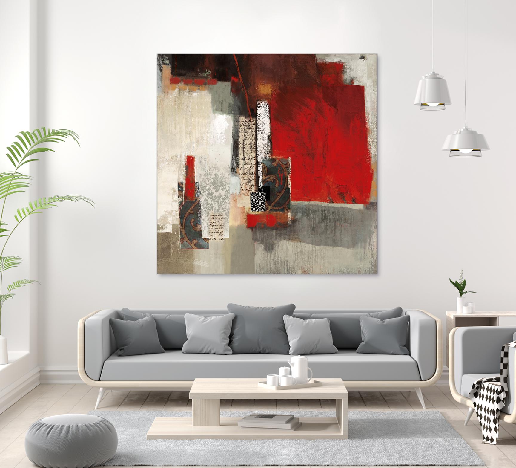 Crimson Tide by PI Studio on GIANT ART - beige abstract